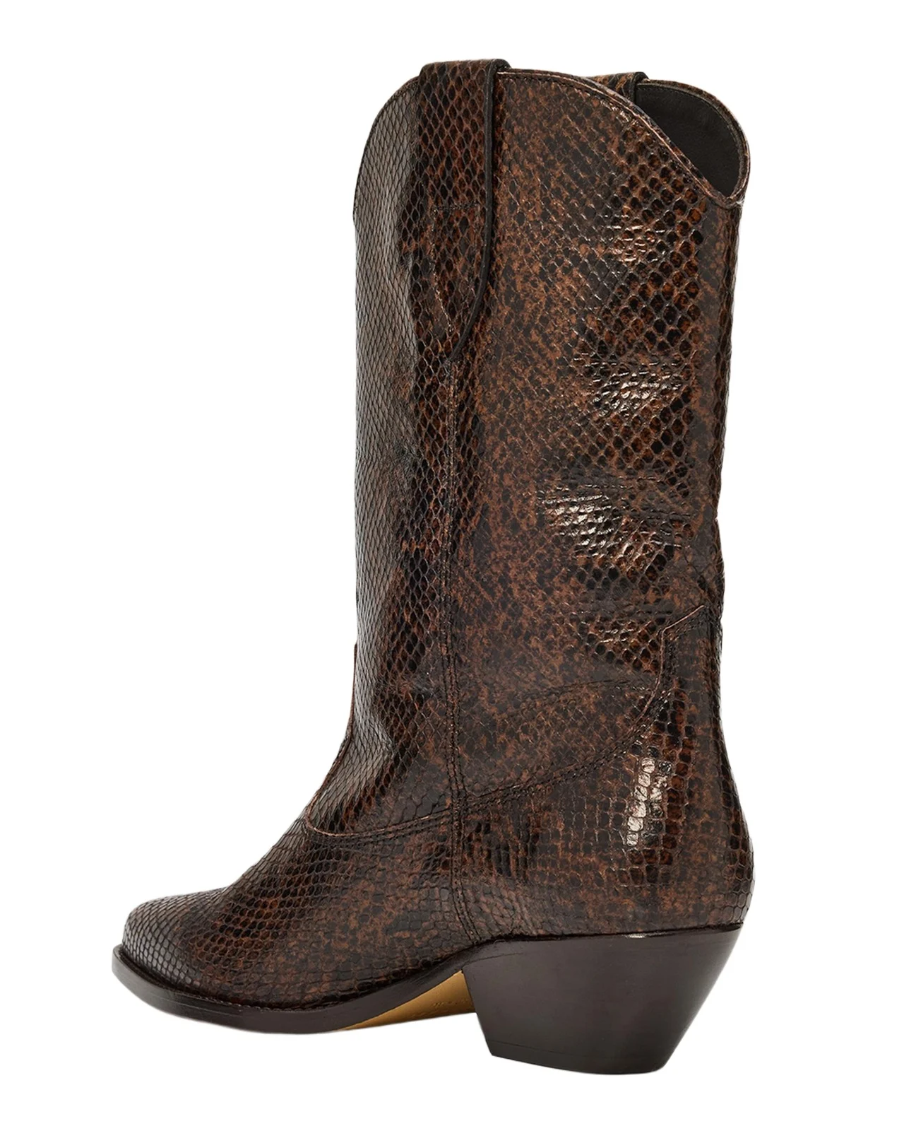 Duerto Western Boots in Embossed Leather