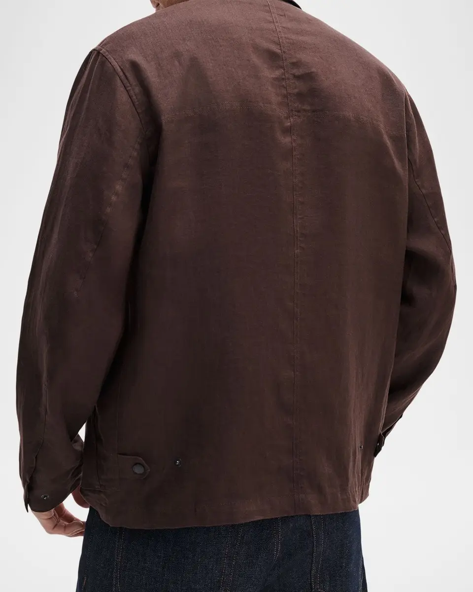 rag & bone Men's Calder Linen Overshirt | Thumbnail 3 rag & bone Men's Calder Linen Overshirt | Thumbnail 3