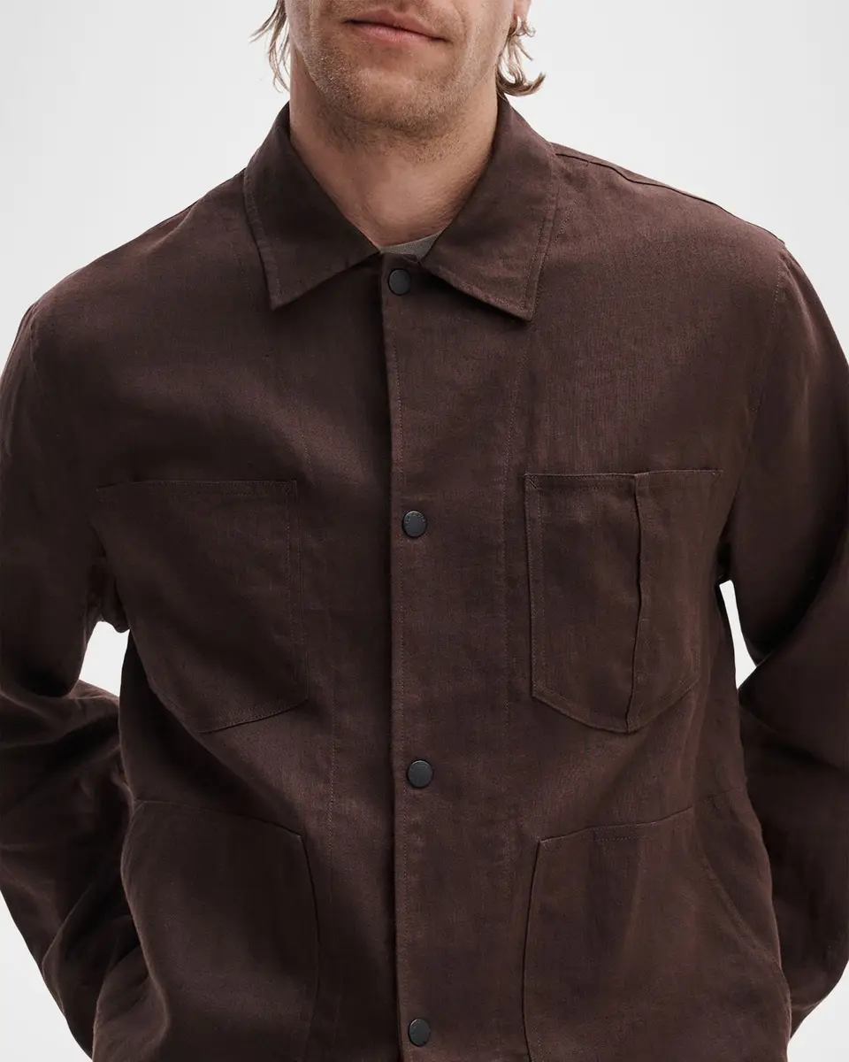 rag & bone Men's Calder Linen Overshirt | Thumbnail 5 rag & bone Men's Calder Linen Overshirt | Thumbnail 5
