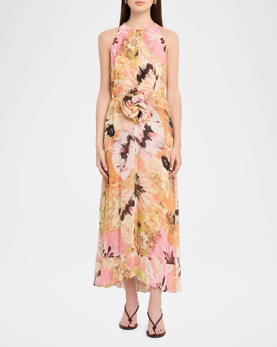 Dorothee Schumacher Floral Dream Sleeveless Georgette Midi Dress | Thumbnail 2 Dorothee Schumacher Floral Dream Sleeveless Georgette Midi Dress | Thumbnail 2