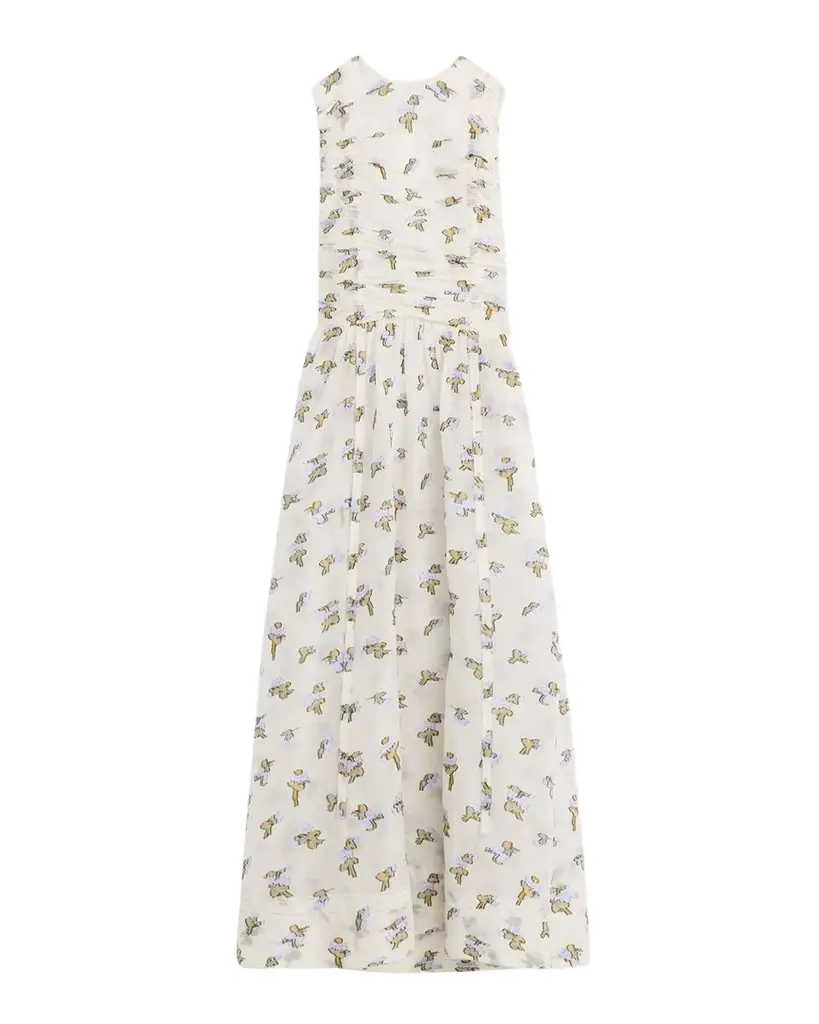 Ulla Johnson Fleurine Silk Organza Midi Dress | Image 1 Ulla Johnson Fleurine Silk Organza Midi Dress | Image 1
