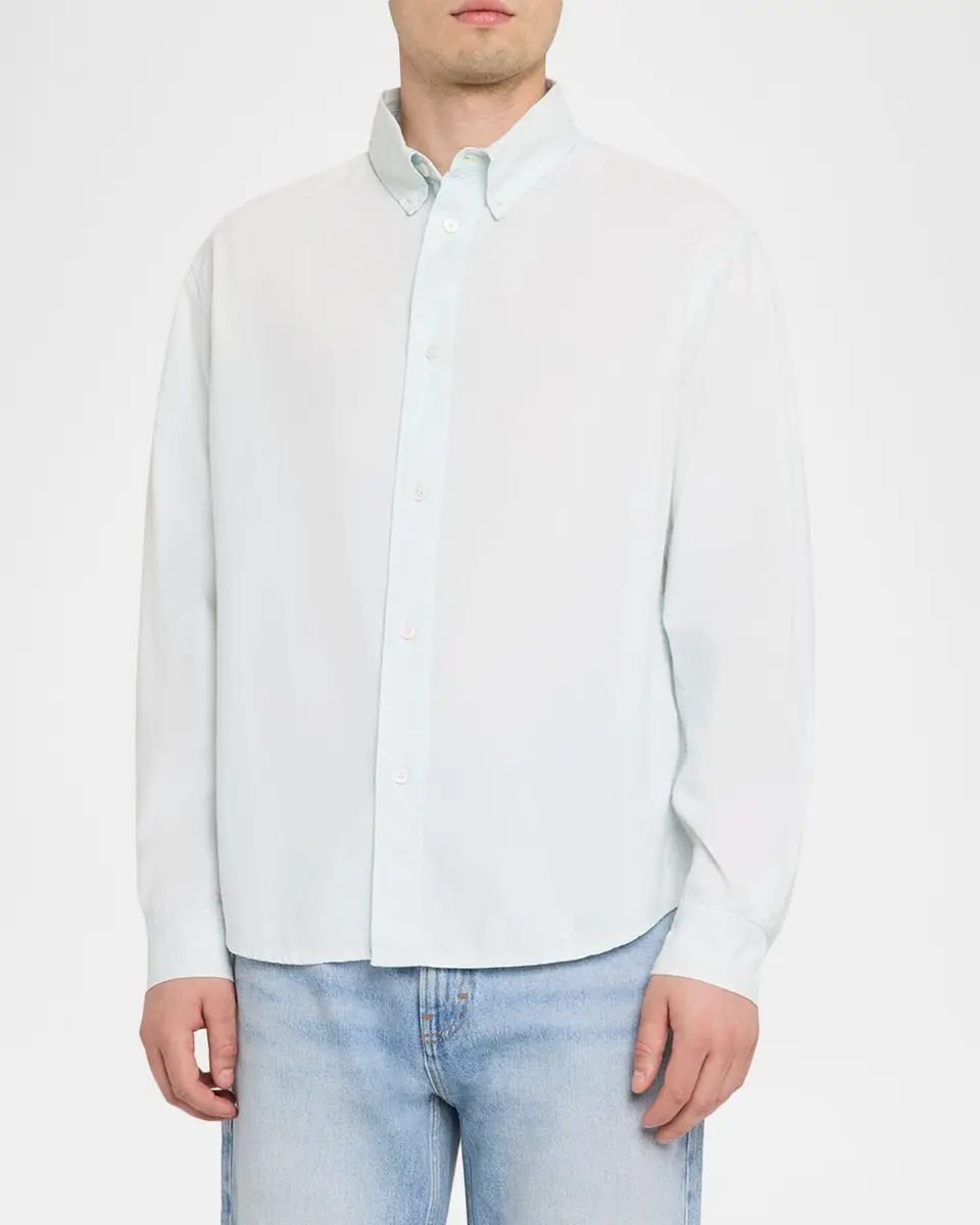 Frame Men's Cotton Denim Shirt | Thumbnail 4 Frame Men's Cotton Denim Shirt | Thumbnail 4