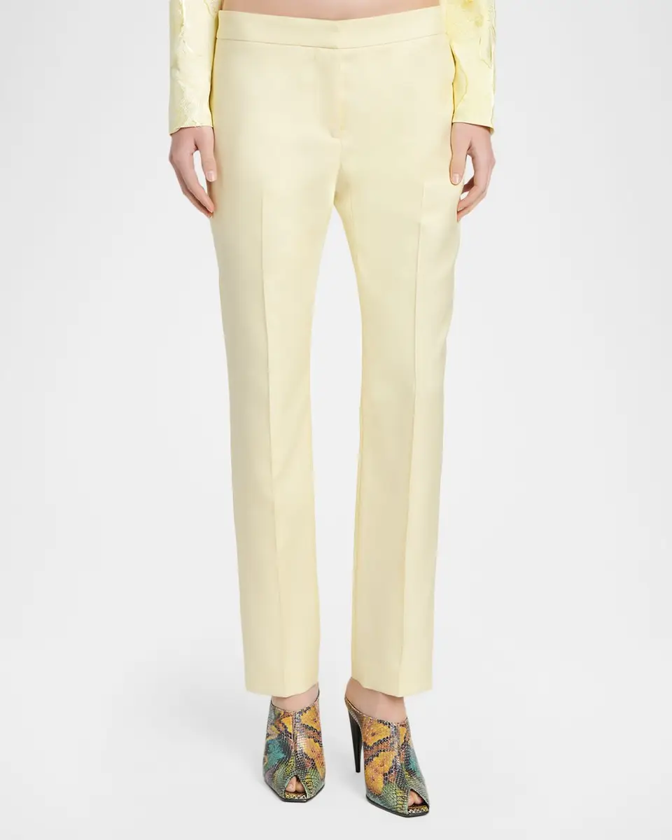 Alexander McQueen Low-Rise Cigarette Trousers | Thumbnail 4 Alexander McQueen Low-Rise Cigarette Trousers | Thumbnail 4