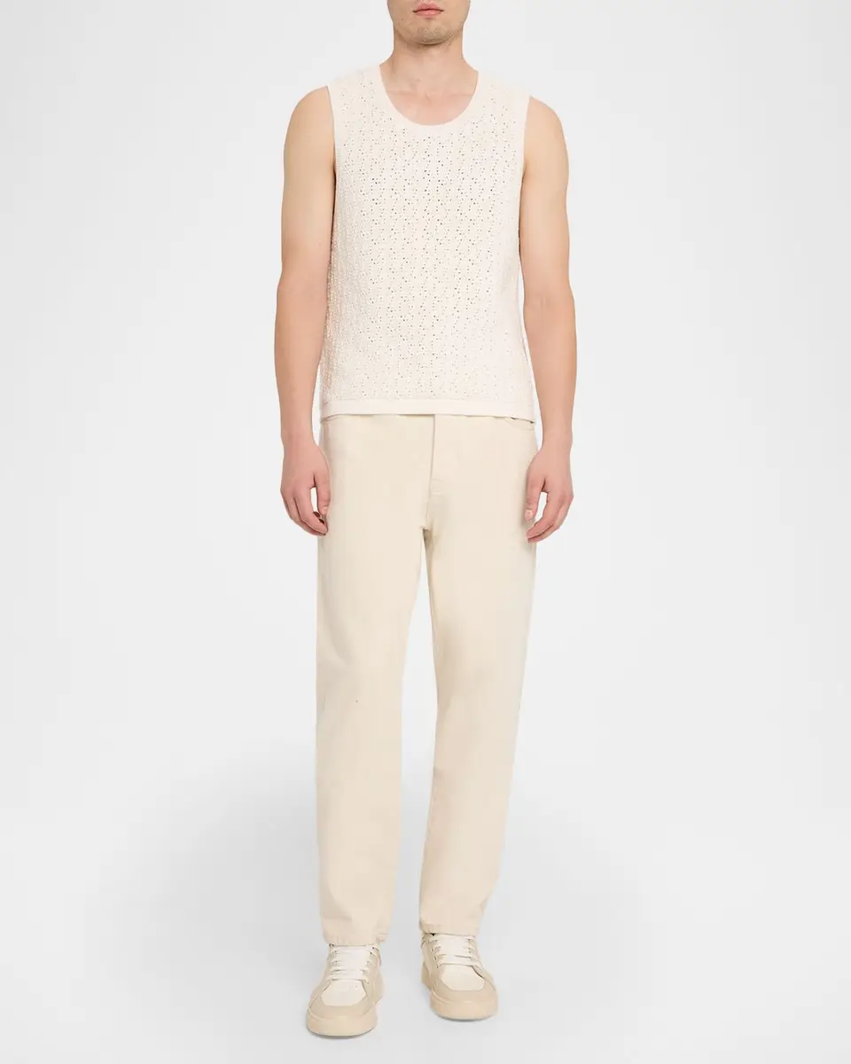Frame Men's Open Knit Cotton-Blend Vest | Thumbnail 2