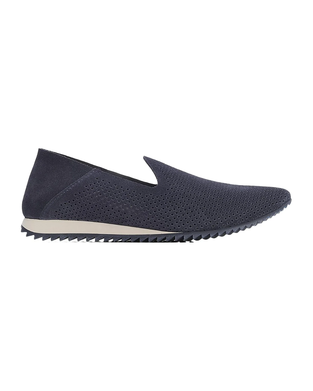 PEDRO GARCIA Cristiane Perforated Suede Loafers