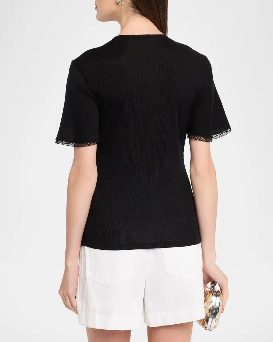 Dorothee Schumacher Pure Sleekness Lace-Trim Cotton Shirt | Thumbnail 3 Dorothee Schumacher Pure Sleekness Lace-Trim Cotton Shirt | Thumbnail 3