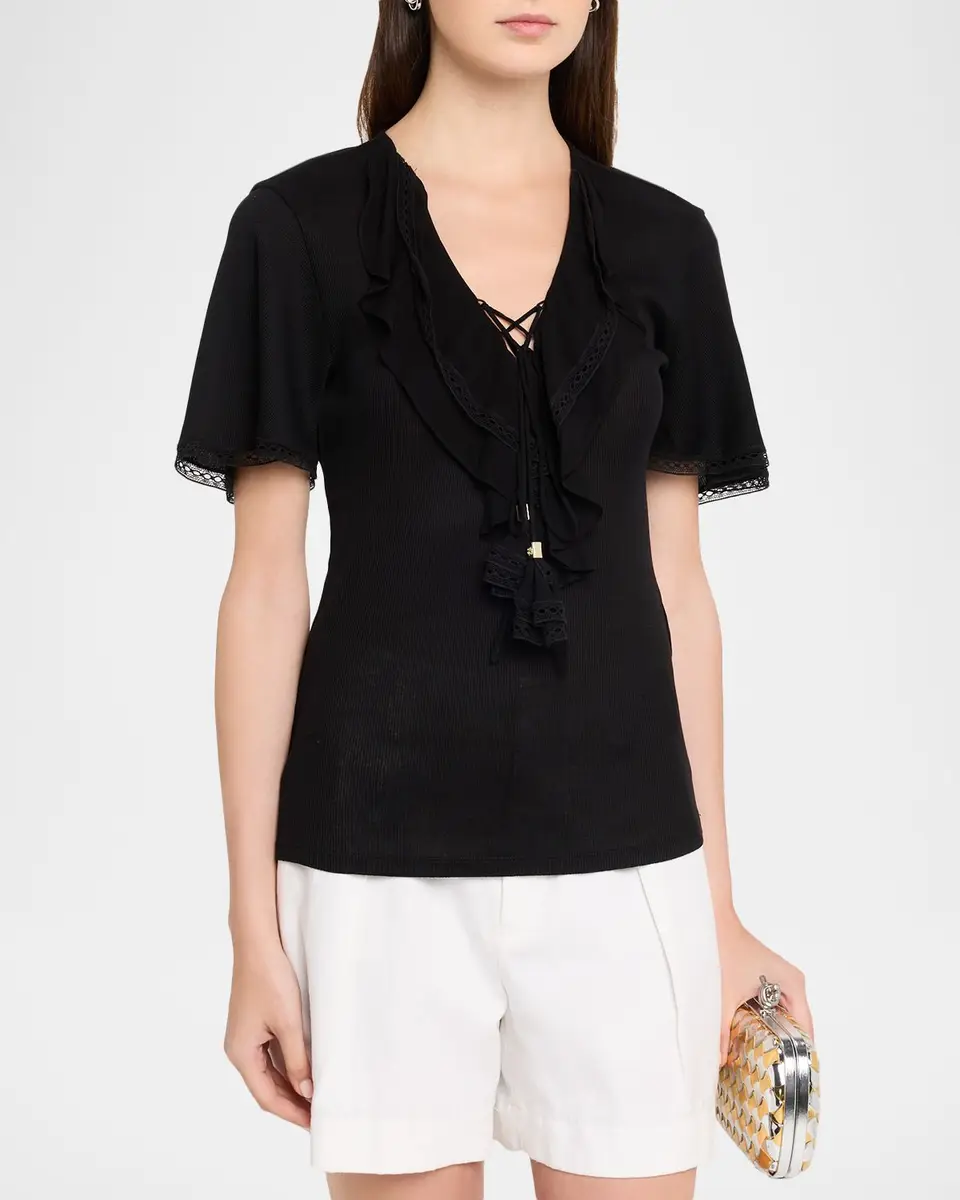 Dorothee Schumacher Pure Sleekness Lace-Trim Cotton Shirt | Thumbnail 4 Dorothee Schumacher Pure Sleekness Lace-Trim Cotton Shirt | Thumbnail 4