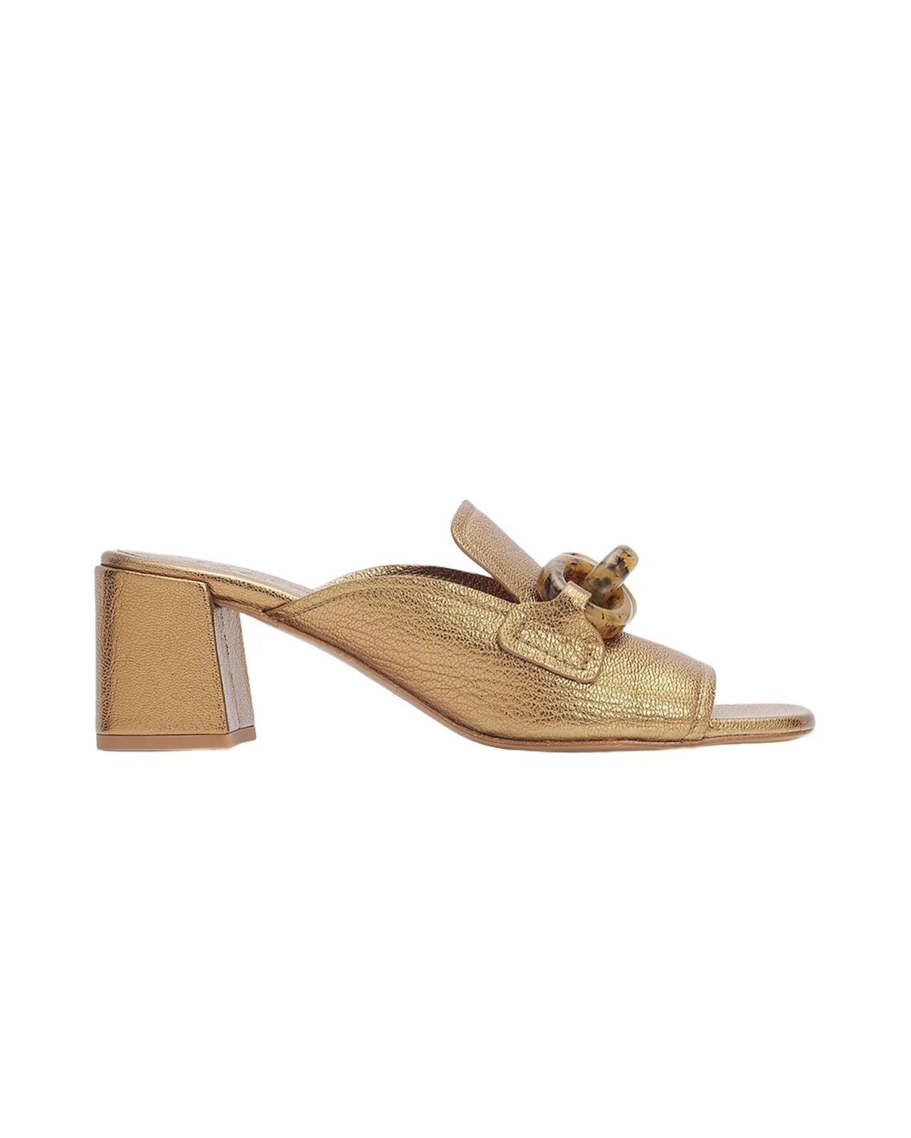 PEDRO GARCIA 55mm Umita Metallic Leather Mules