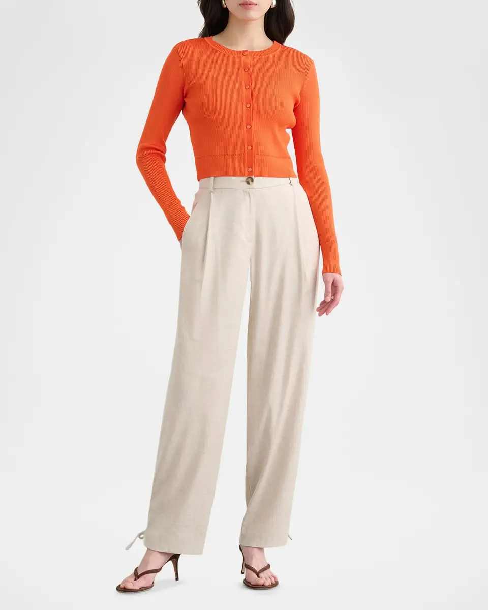 Toccin Zoe Cropped Fitted Cardigan | Thumbnail 2 Toccin Zoe Cropped Fitted Cardigan | Thumbnail 2