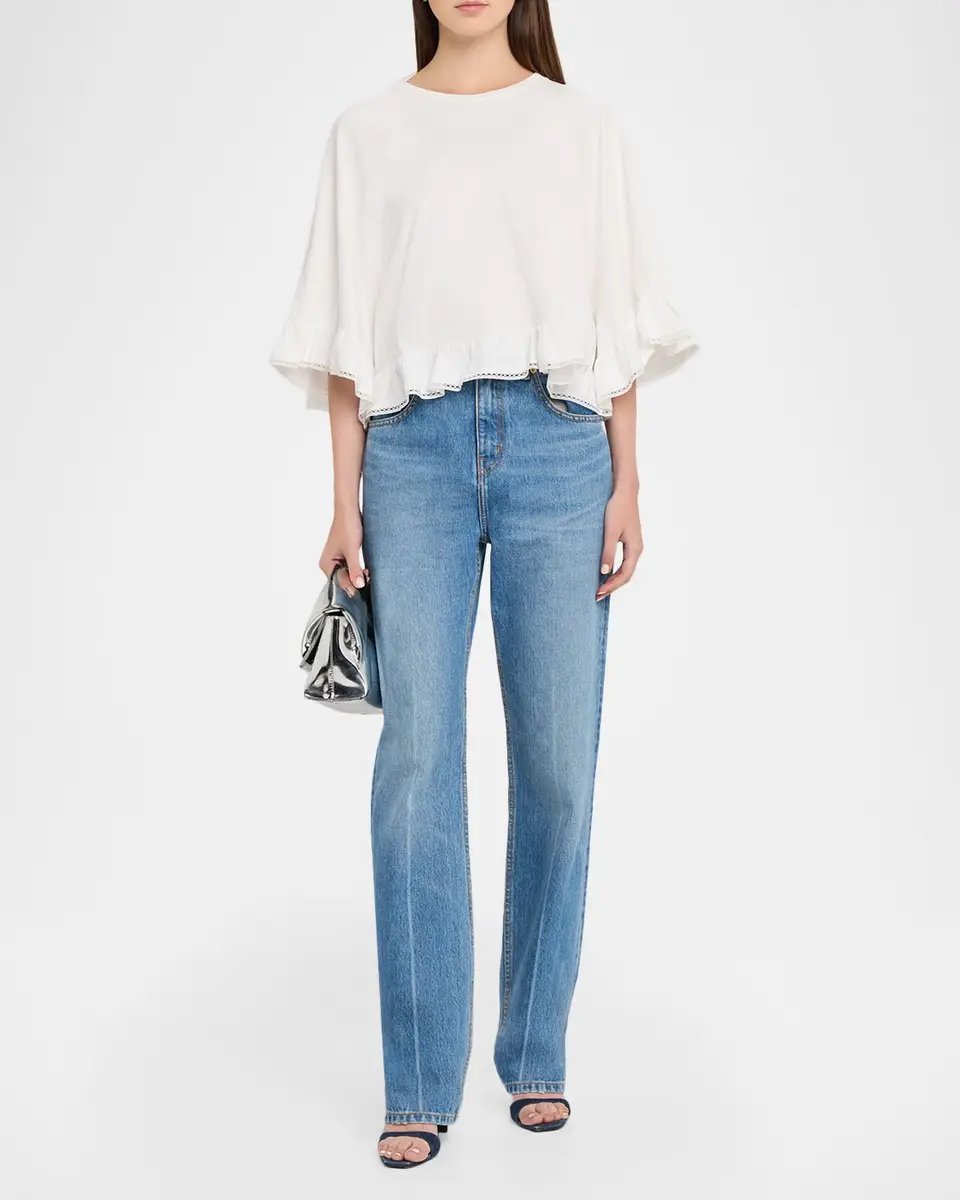 Dorothee Schumacher Soft Volume Lace-Trim Ruffled Shirt | Thumbnail 2 Dorothee Schumacher Soft Volume Lace-Trim Ruffled Shirt | Thumbnail 2
