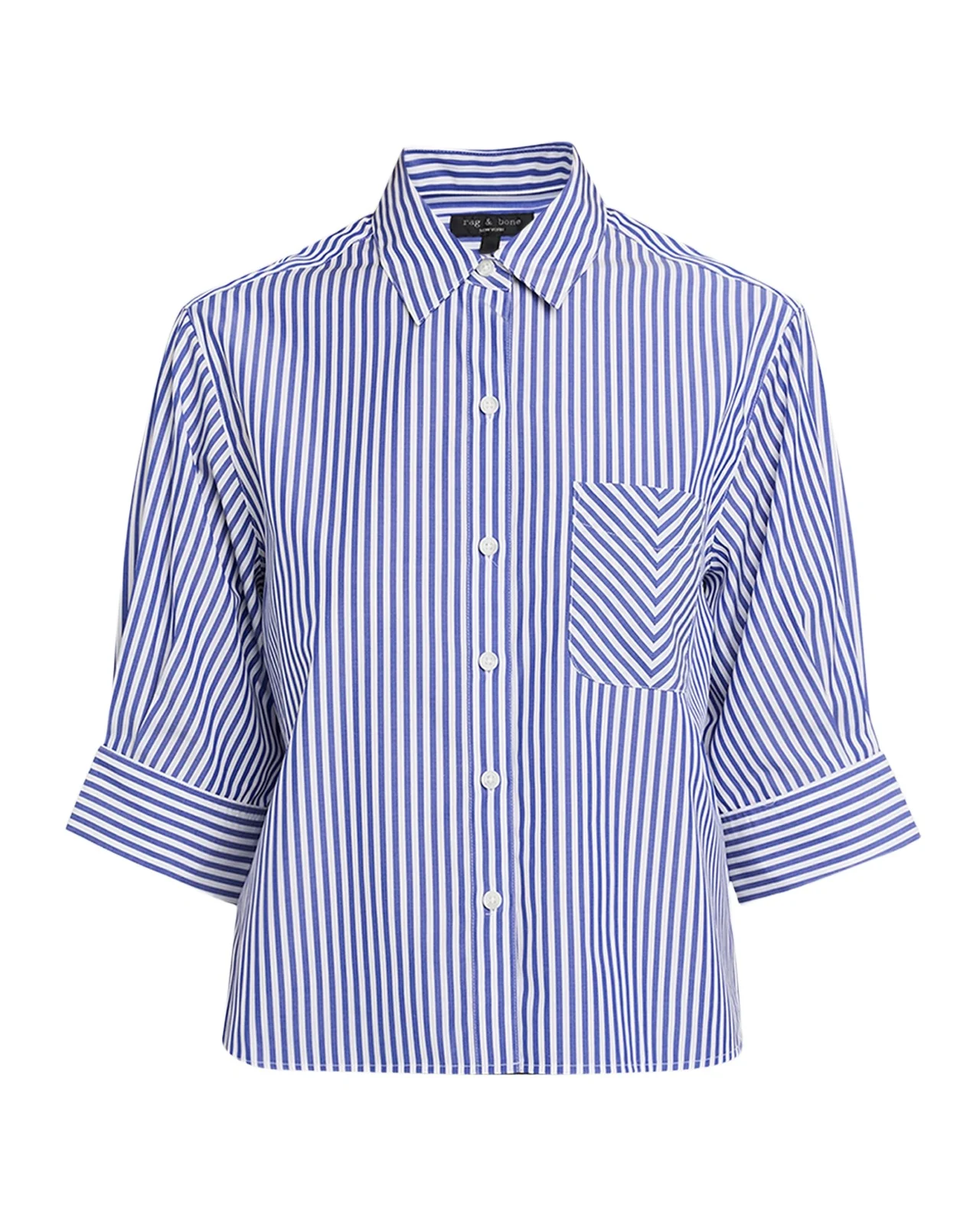 Lucia Striped Cotton Poplin Shirt Lucia Striped Cotton Poplin Shirt