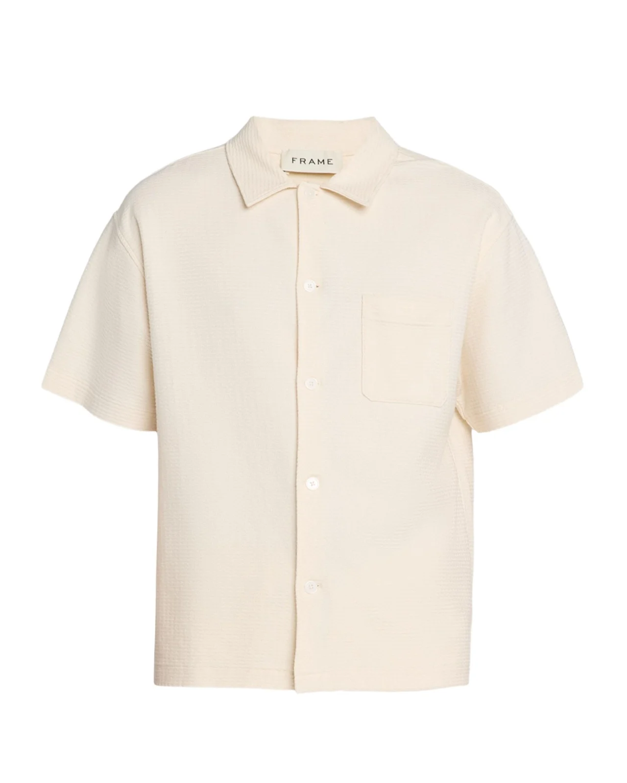 Men's Jacquard Cotton Short-Sleeve Shirt Men's Jacquard Cotton Short-Sleeve Shirt
