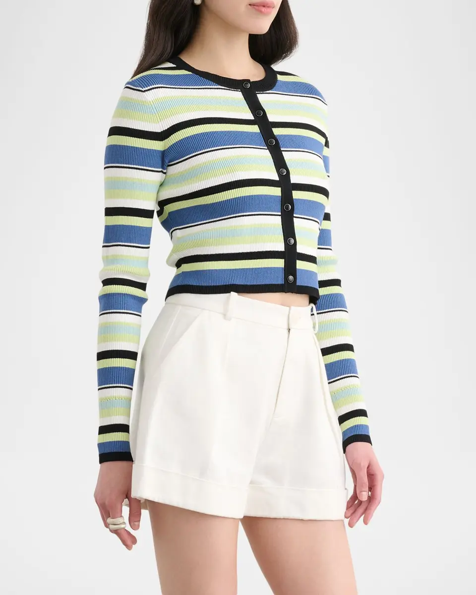 Toccin Zoe Cropped Fitted Cardigan | Thumbnail 4 Toccin Zoe Cropped Fitted Cardigan | Thumbnail 4