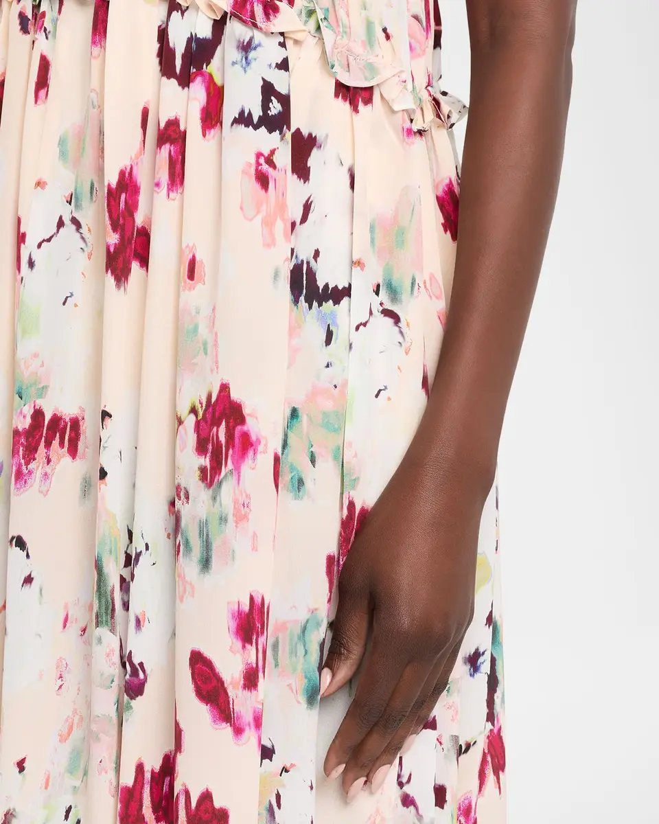 Ulla Johnson Clove Ruffled Floral Silk A-Line Midi Dress | Thumbnail 5 Ulla Johnson Clove Ruffled Floral Silk A-Line Midi Dress | Thumbnail 5