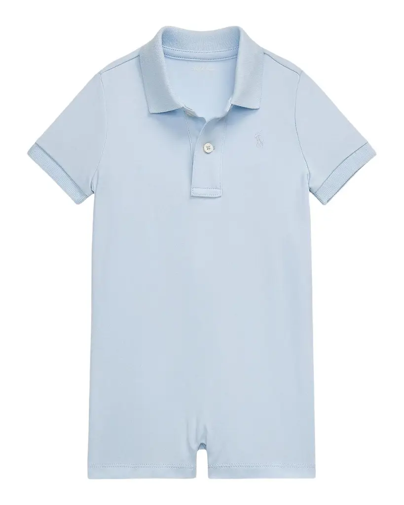 Ralph Lauren Boy's Cotton Polo Shortall, Size 3M-24M | Image 1 Ralph Lauren Boy's Cotton Polo Shortall, Size 3M-24M | Image 1