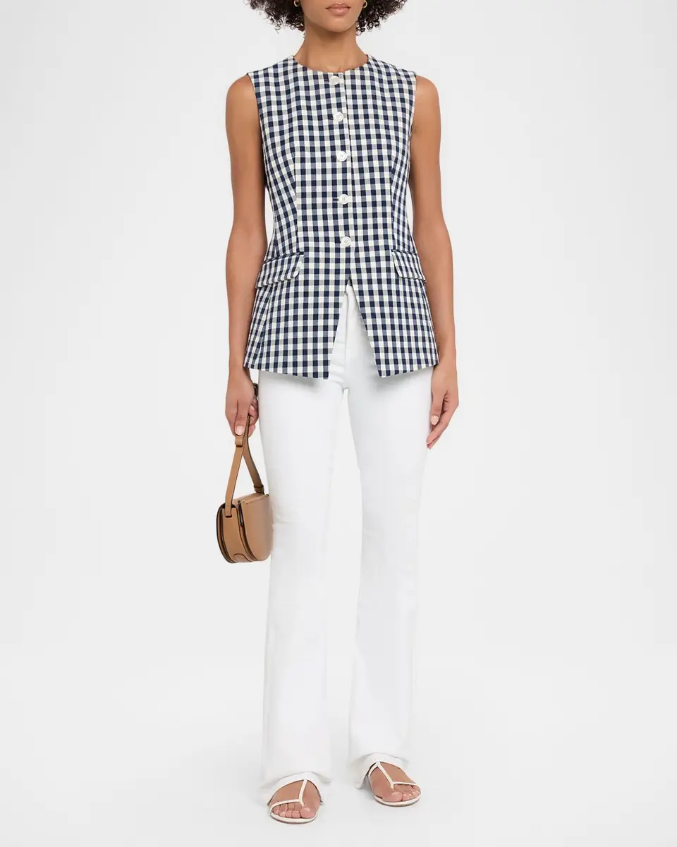 Veronica Beard Haina Cotton Gingham Shorts | Thumbnail 2 Veronica Beard Haina Cotton Gingham Shorts | Thumbnail 2