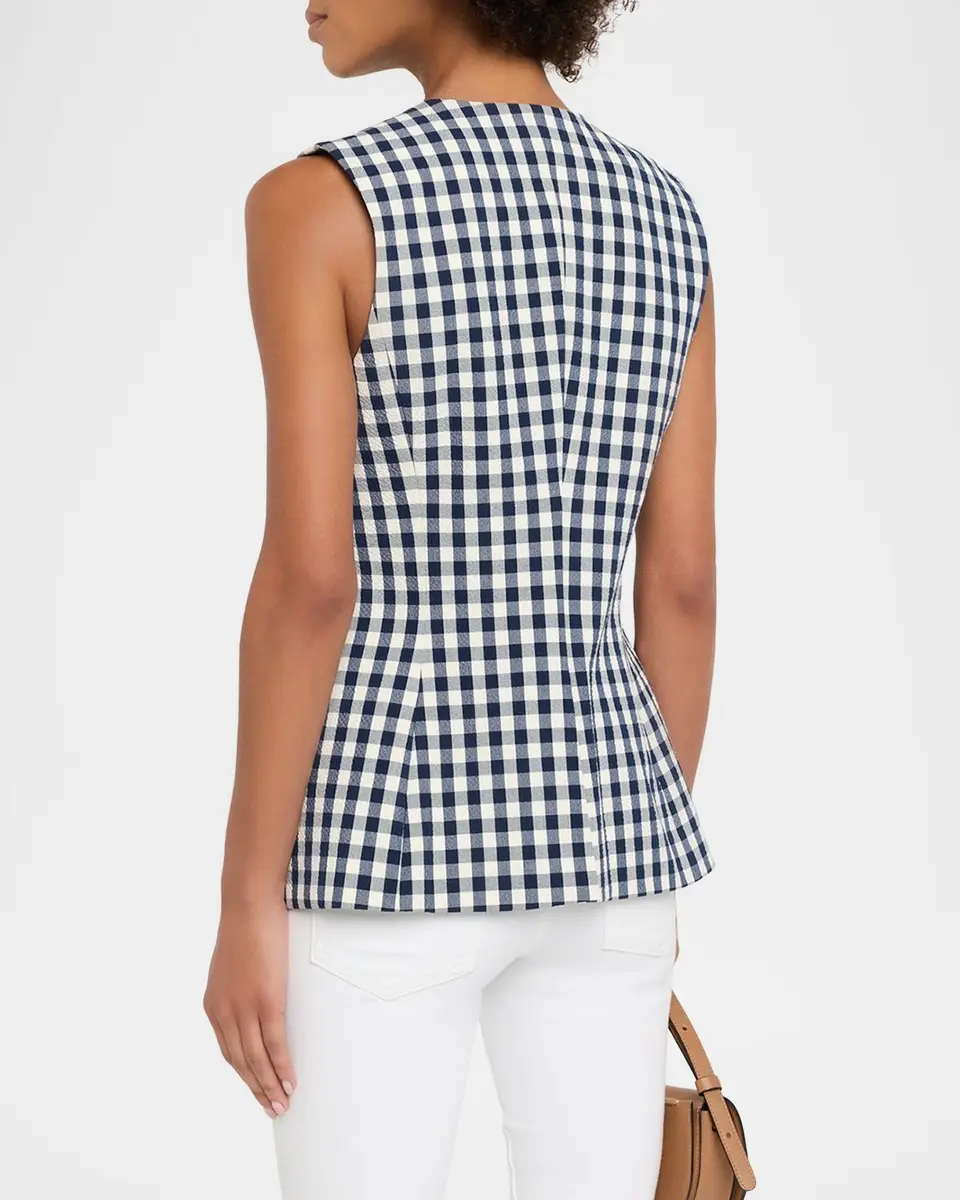 Veronica Beard Haina Cotton Gingham Shorts | Thumbnail 3 Veronica Beard Haina Cotton Gingham Shorts | Thumbnail 3