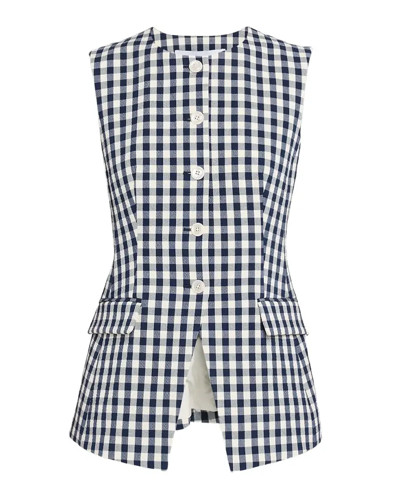 Veronica Beard Haina Cotton Gingham Shorts | Image 1 Veronica Beard Haina Cotton Gingham Shorts | Image 1