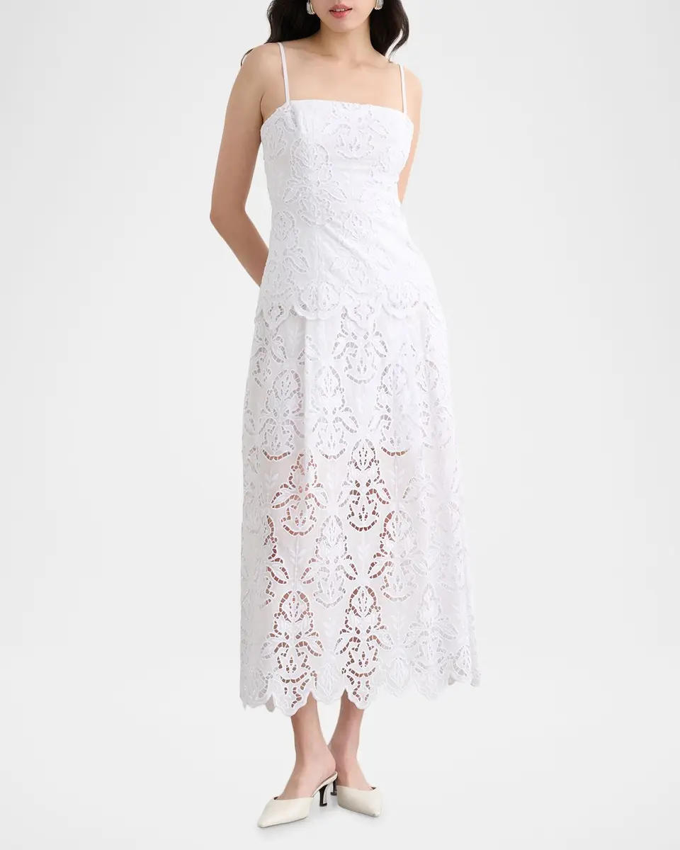 Toccin Stacy Embroidered Midi Skirt | Thumbnail 2 Toccin Stacy Embroidered Midi Skirt | Thumbnail 2