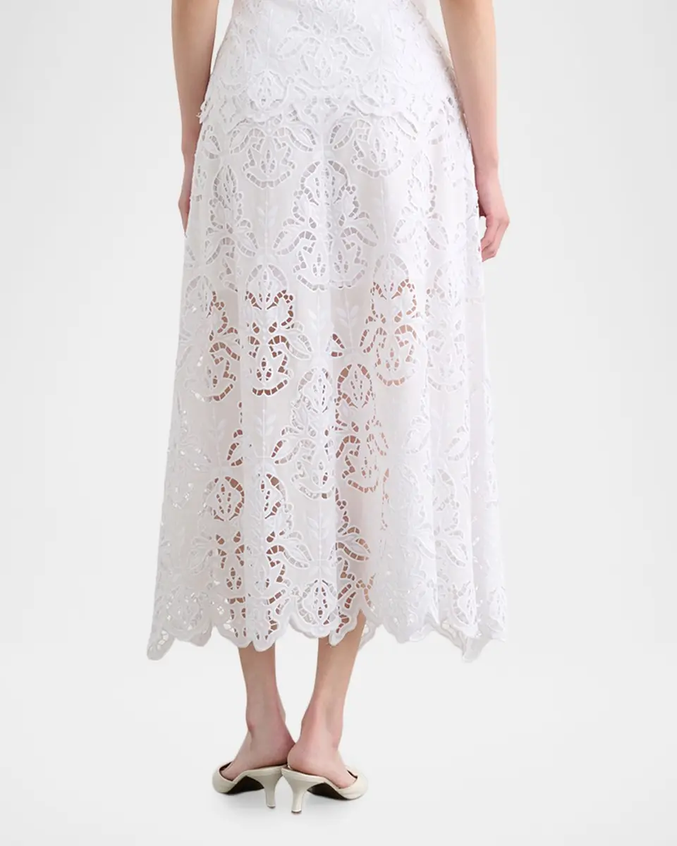 Toccin Stacy Embroidered Midi Skirt | Thumbnail 3 Toccin Stacy Embroidered Midi Skirt | Thumbnail 3