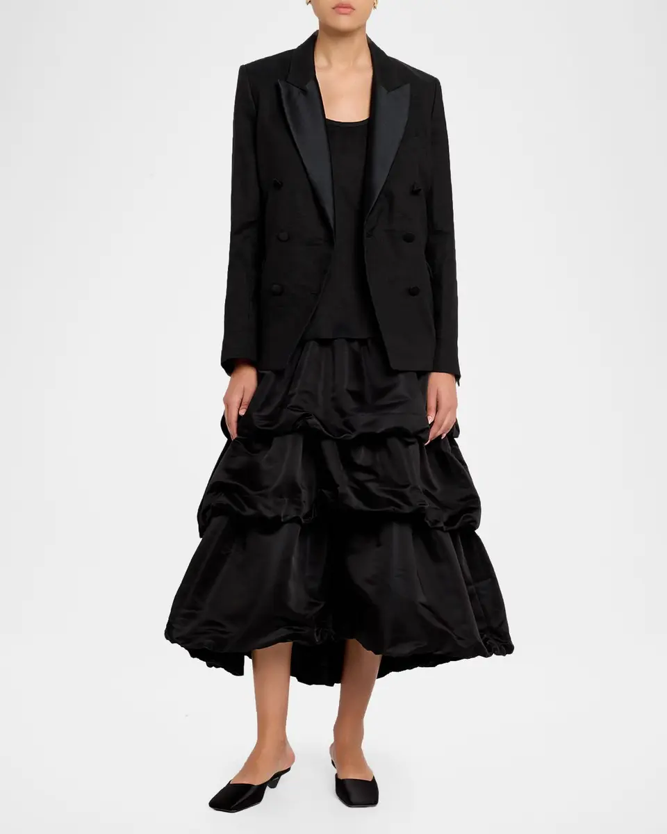 Dorothee Schumacher Casual Sophistication Linen-Cotton Tuxedo Blazer | Thumbnail 2 Dorothee Schumacher Casual Sophistication Linen-Cotton Tuxedo Blazer | Thumbnail 2