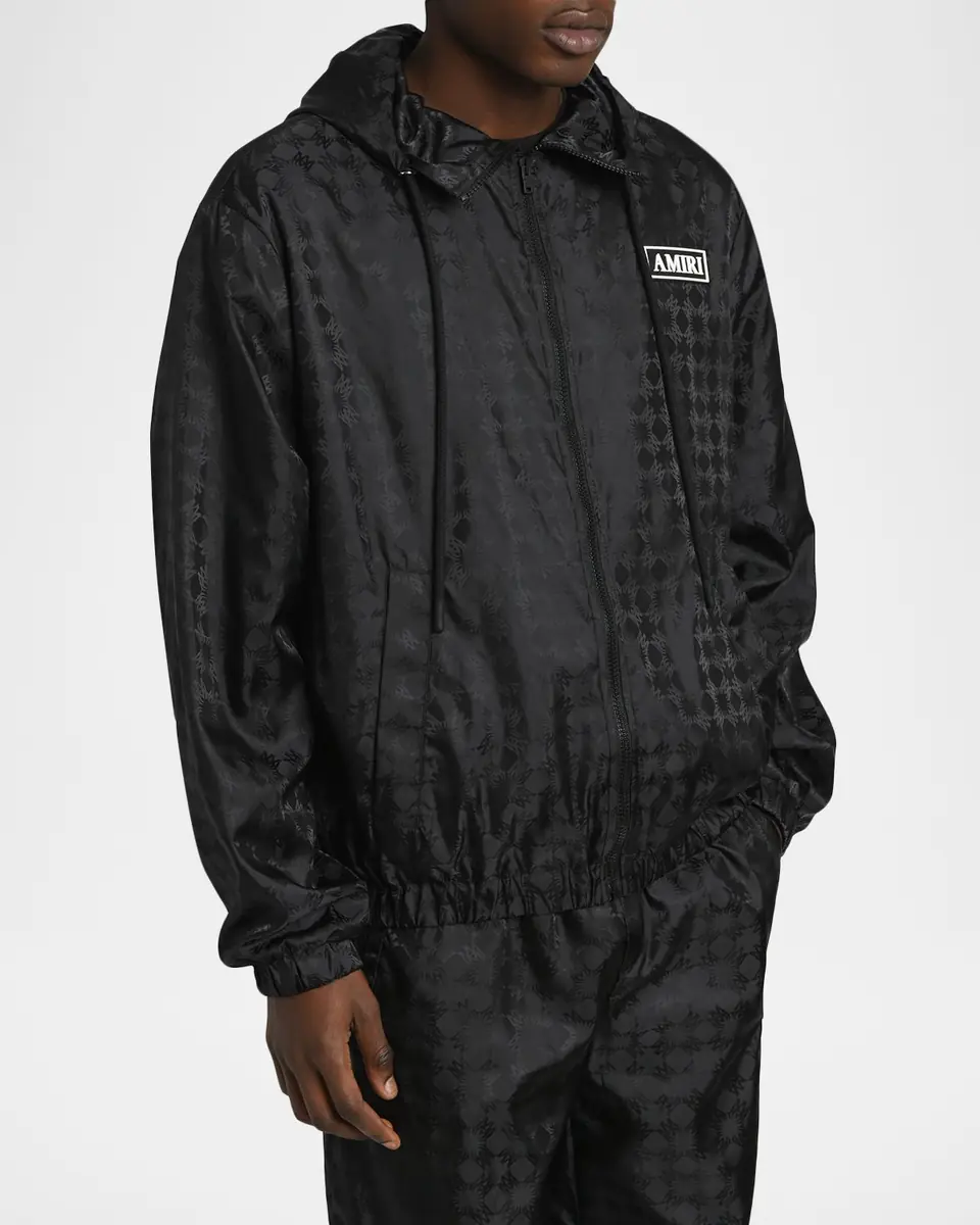 AMIRI Men's Nylon MA Quad Full-Zip Hoodie | Thumbnail 3 AMIRI Men's Nylon MA Quad Full-Zip Hoodie | Thumbnail 3