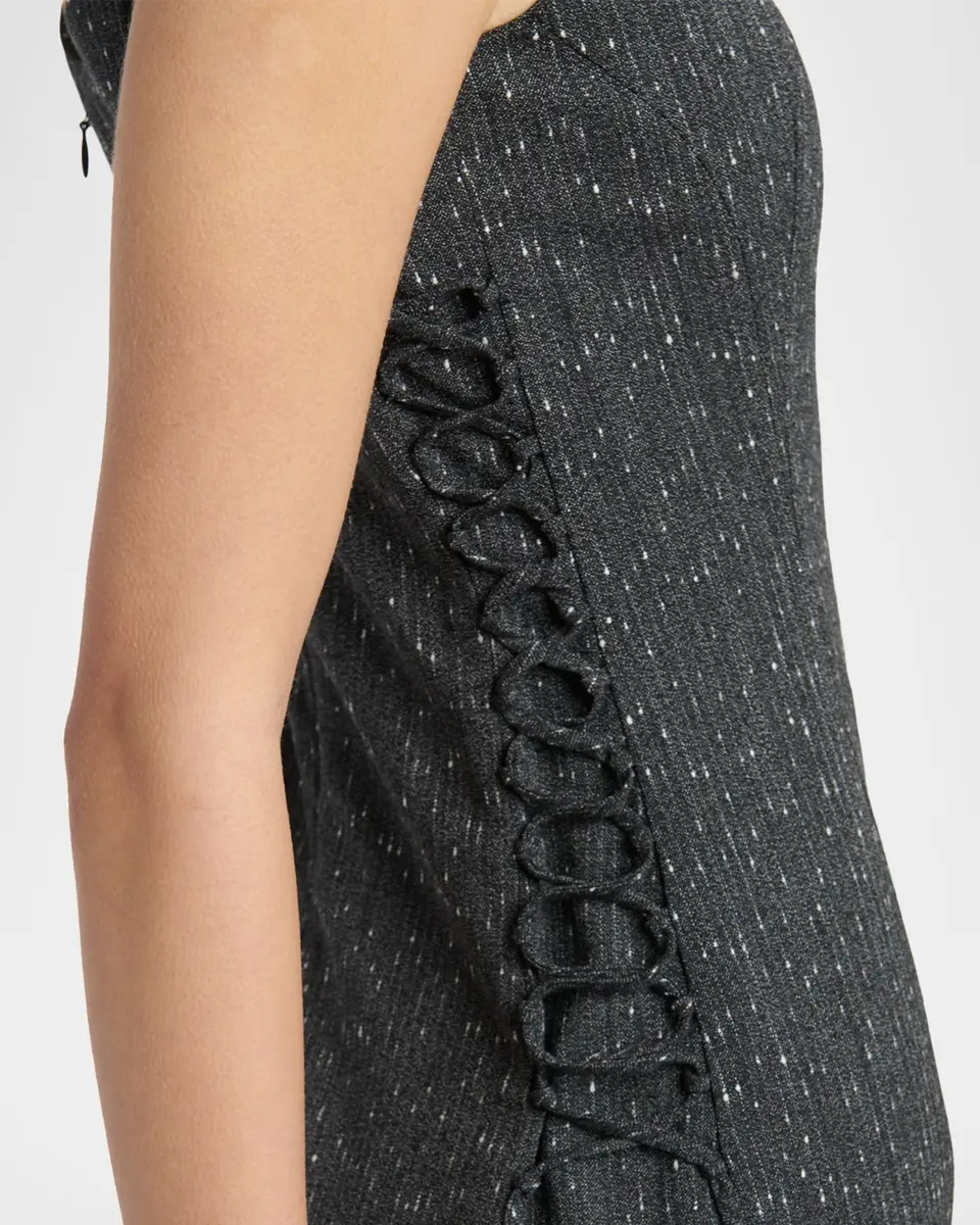Alexander McQueen Sleeveless Laced Sheath Dress | Thumbnail 5 Alexander McQueen Sleeveless Laced Sheath Dress | Thumbnail 5
