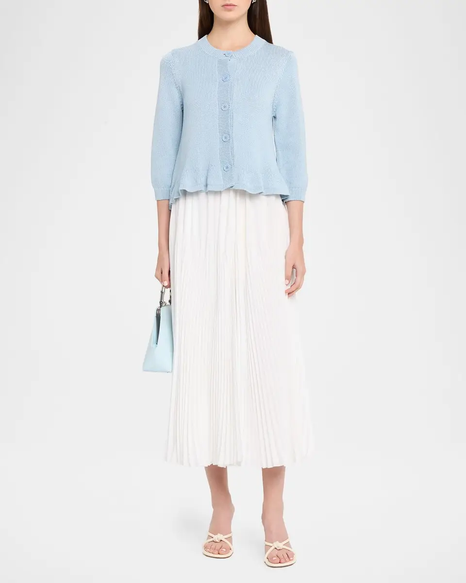Dorothee Schumacher Cotton Candy Cropped Cotton Cardigan | Thumbnail 2
