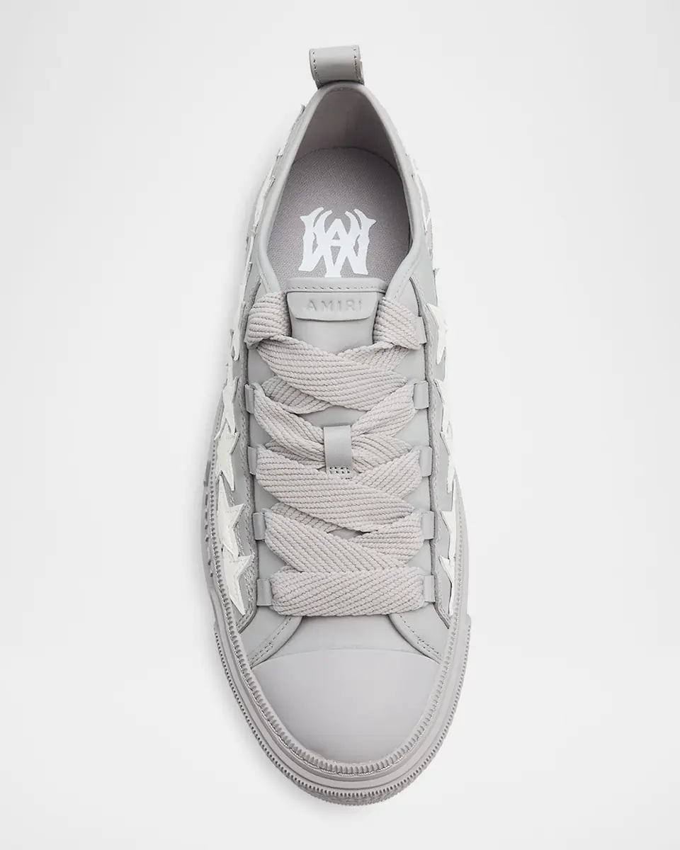 AMIRI Men's Stars Court Leather Low-Top Sneakers | Thumbnail 3 AMIRI Men's Stars Court Leather Low-Top Sneakers | Thumbnail 3