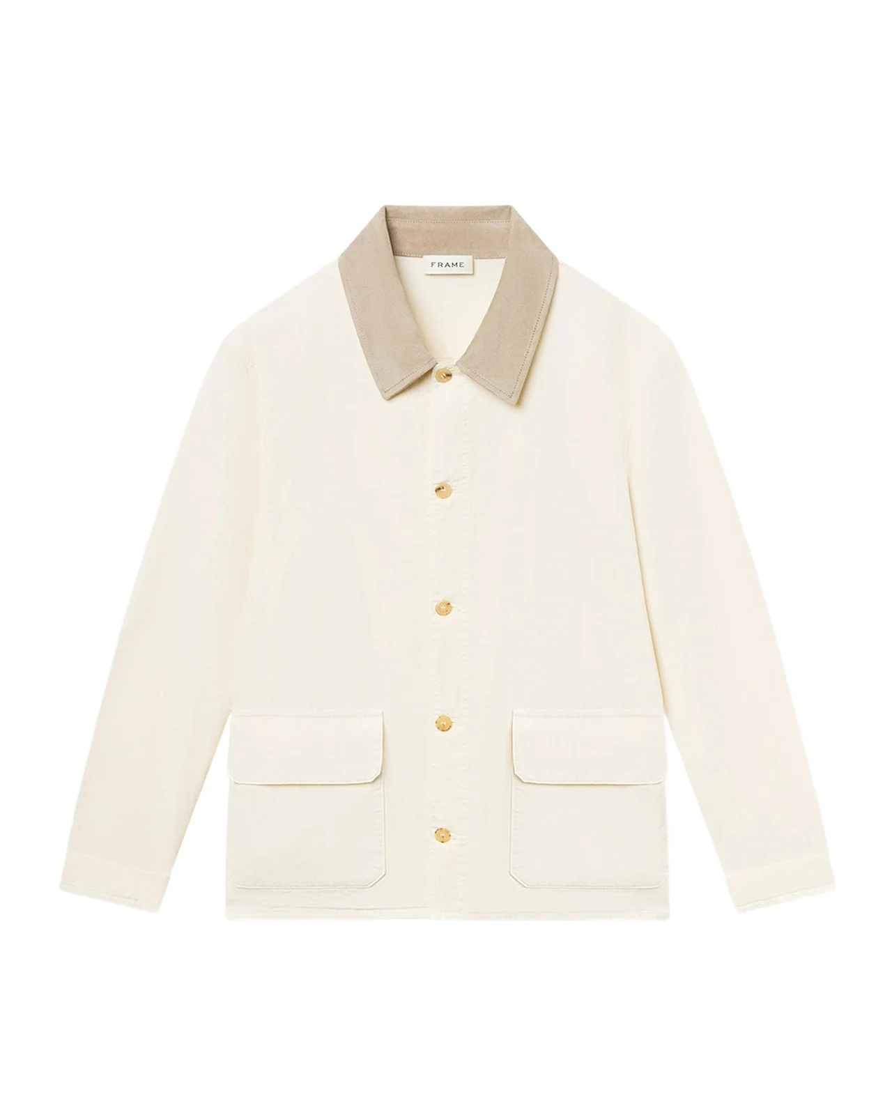 Men's Corduroy-Collar Canvas Shirt Jacket Men's Corduroy-Collar Canvas Shirt Jacket