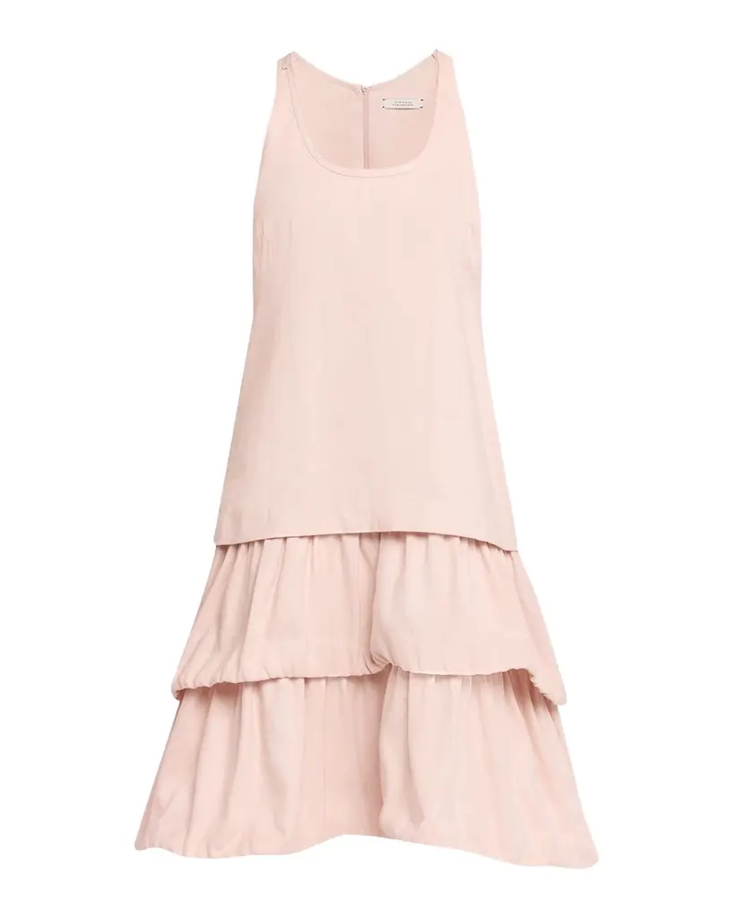 Dorothee Schumacher Casual Sophistication Tiered Linen-Cotton Midi Dress | Image 1 Dorothee Schumacher Casual Sophistication Tiered Linen-Cotton Midi Dress | Image 1