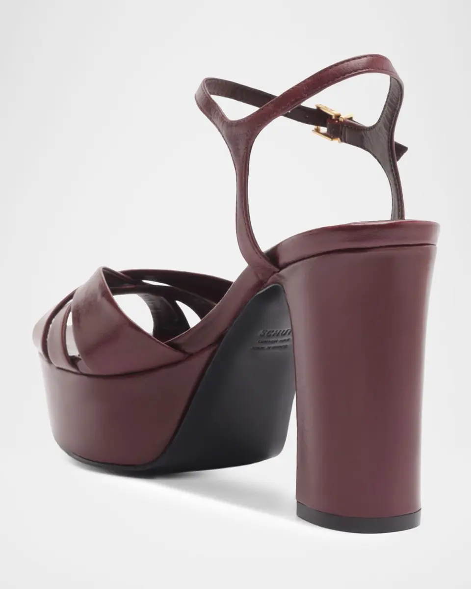 Schutz 100mm Keefa Leather Platform Sandals | Thumbnail 3 Schutz 100mm Keefa Leather Platform Sandals | Thumbnail 3