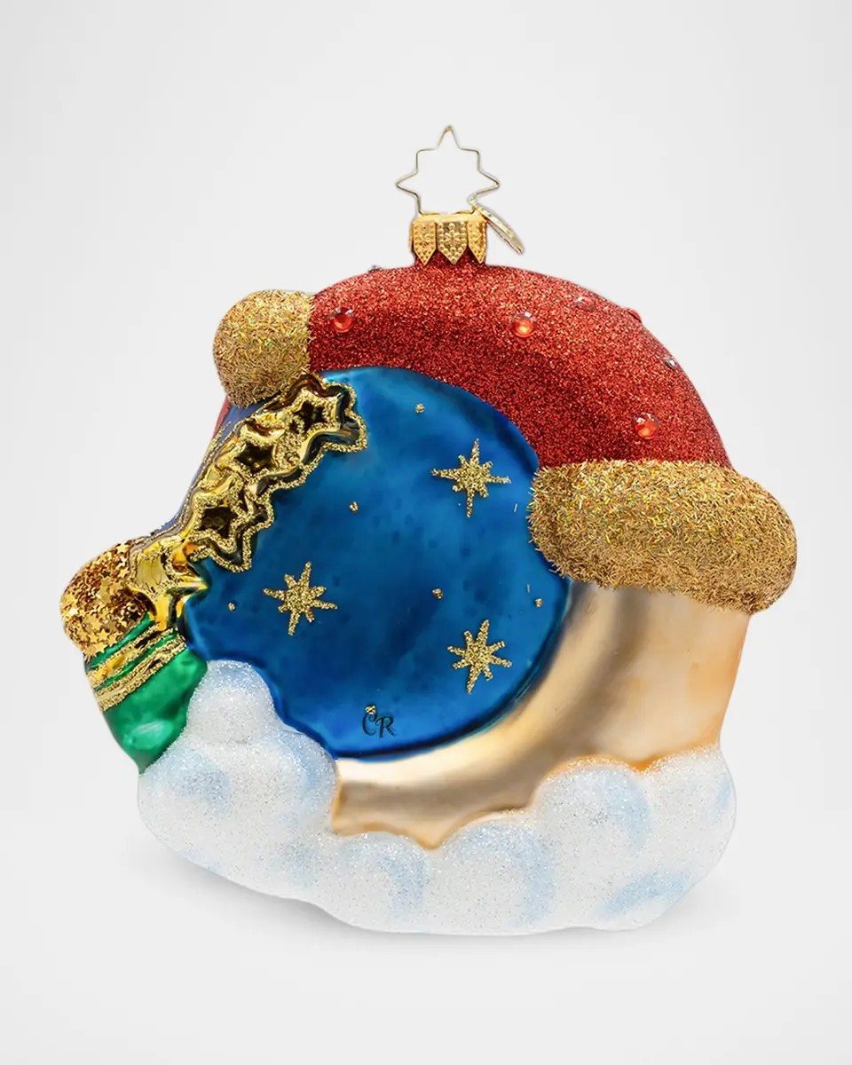 Christopher Radko Crescent Wishes Christmas Ornament | Thumbnail 2