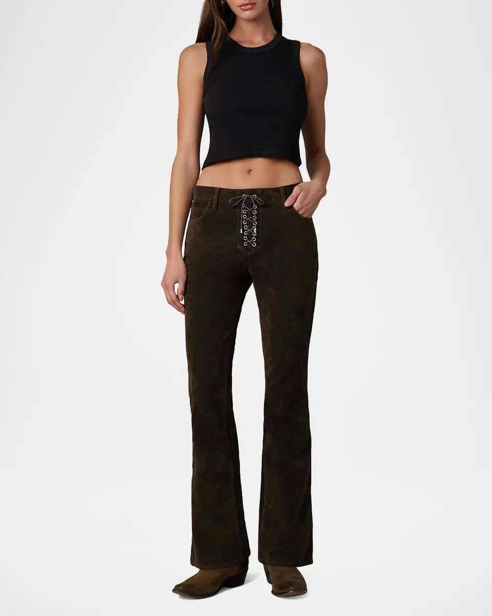 Joe's Jeans x WeWoreWhat The Vegan Suede Bootcut Jeans | Thumbnail 2 Joe's Jeans x WeWoreWhat The Vegan Suede Bootcut Jeans | Thumbnail 2