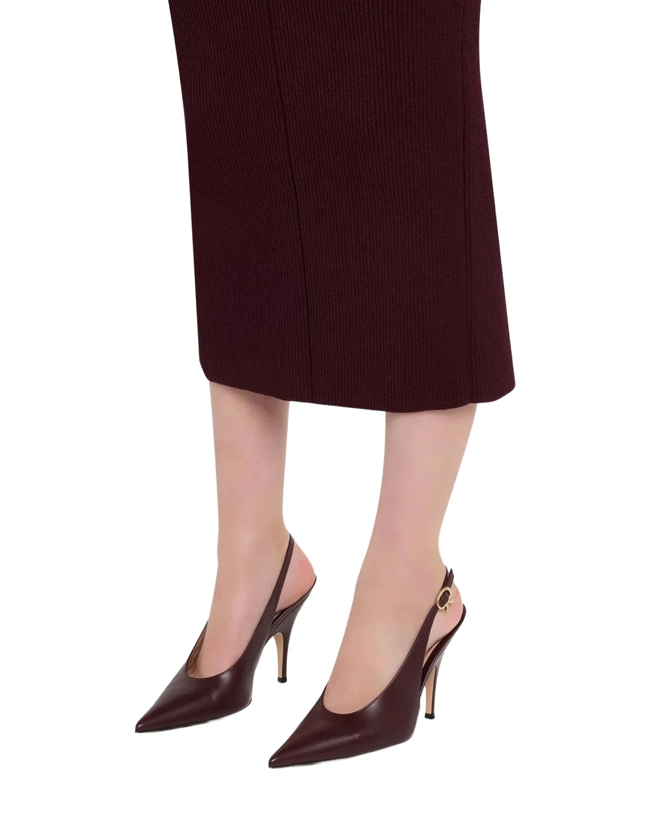 95mm Sofia Leather Slingback Pumps 95mm Sofia Leather Slingback Pumps