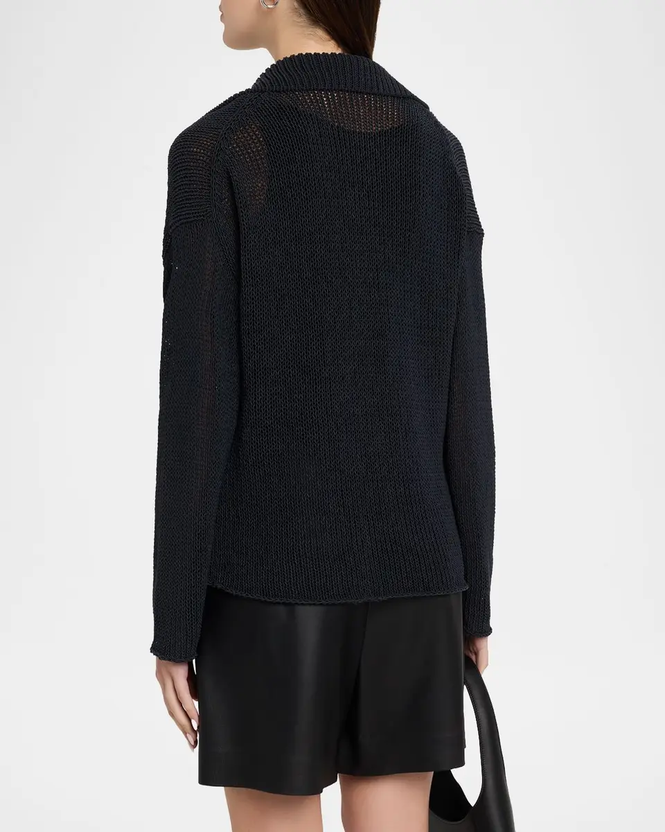 Vince Coated Cotton Sweater | Thumbnail 3