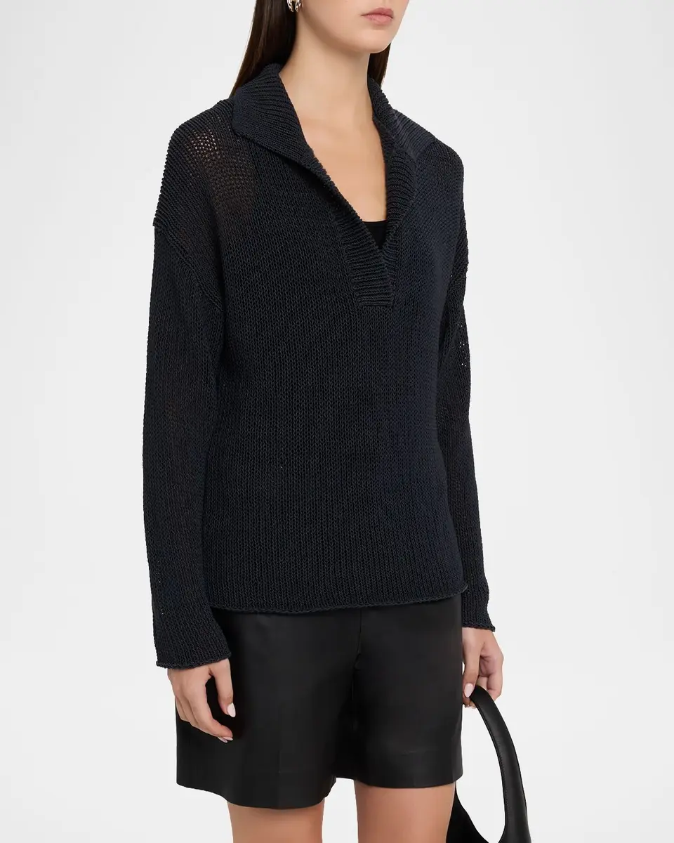 Vince Coated Cotton Sweater | Thumbnail 4