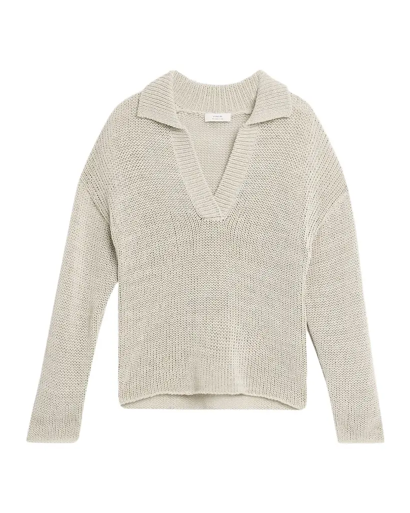 Vince Coated Cotton Sweater | Image 1 Vince Coated Cotton Sweater | Image 1