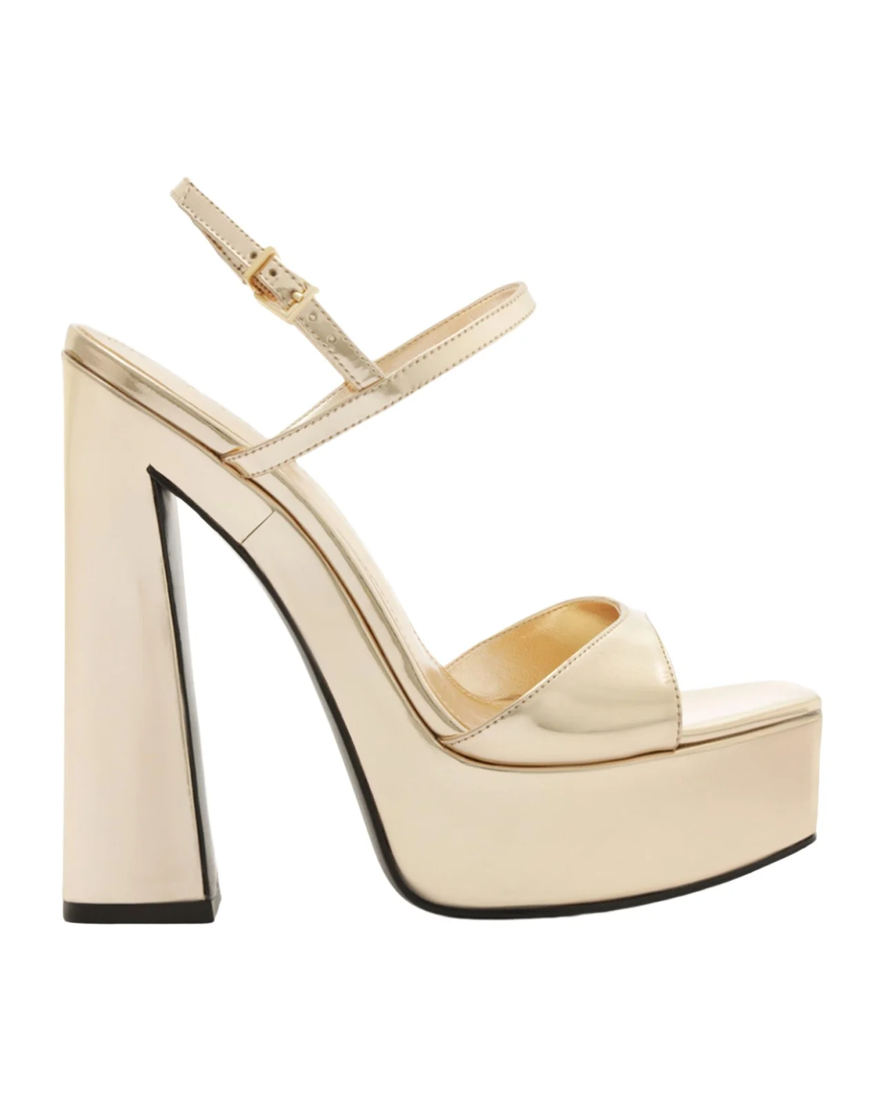 145mm Arlene Metallic Leather Platform Sandals 145mm Arlene Metallic Leather Platform Sandals