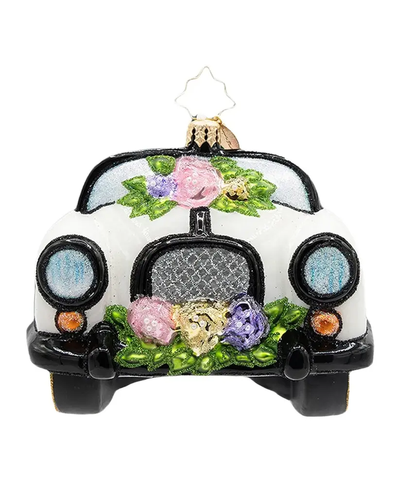 Christopher Radko Sweetheart Getaway Christmas Ornament | Image 1 Christopher Radko Sweetheart Getaway Christmas Ornament | Image 1
