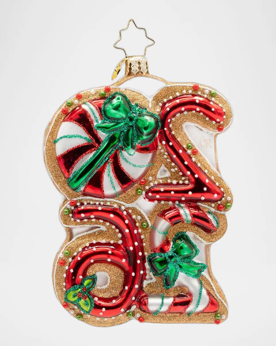 Christopher Radko Sweet Start to 2026 Christmas Ornament | Thumbnail 2 Christopher Radko Sweet Start to 2026 Christmas Ornament | Thumbnail 2