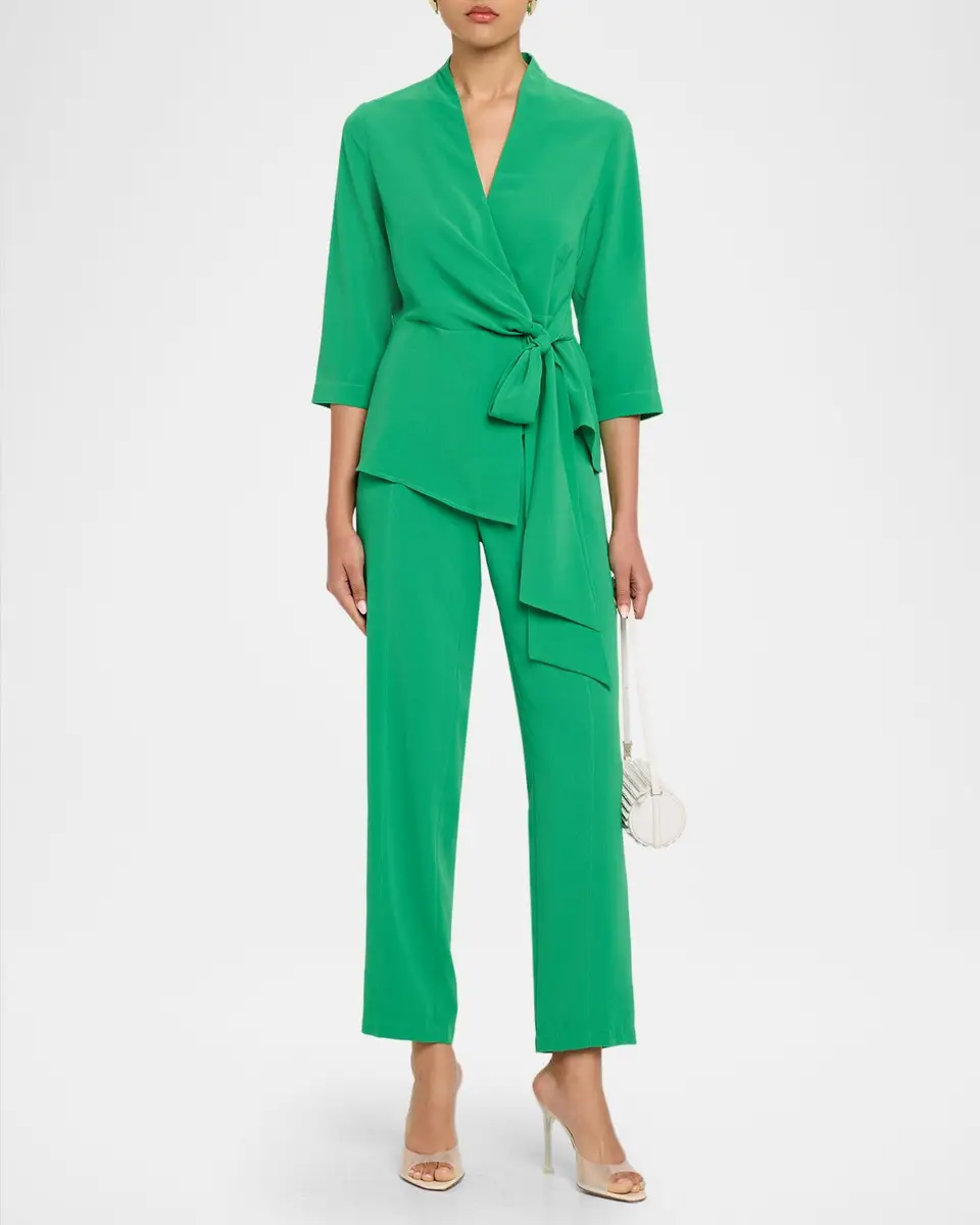 Misook Nora Crepe Straight-Leg Pants | Thumbnail 2 Misook Nora Crepe Straight-Leg Pants | Thumbnail 2