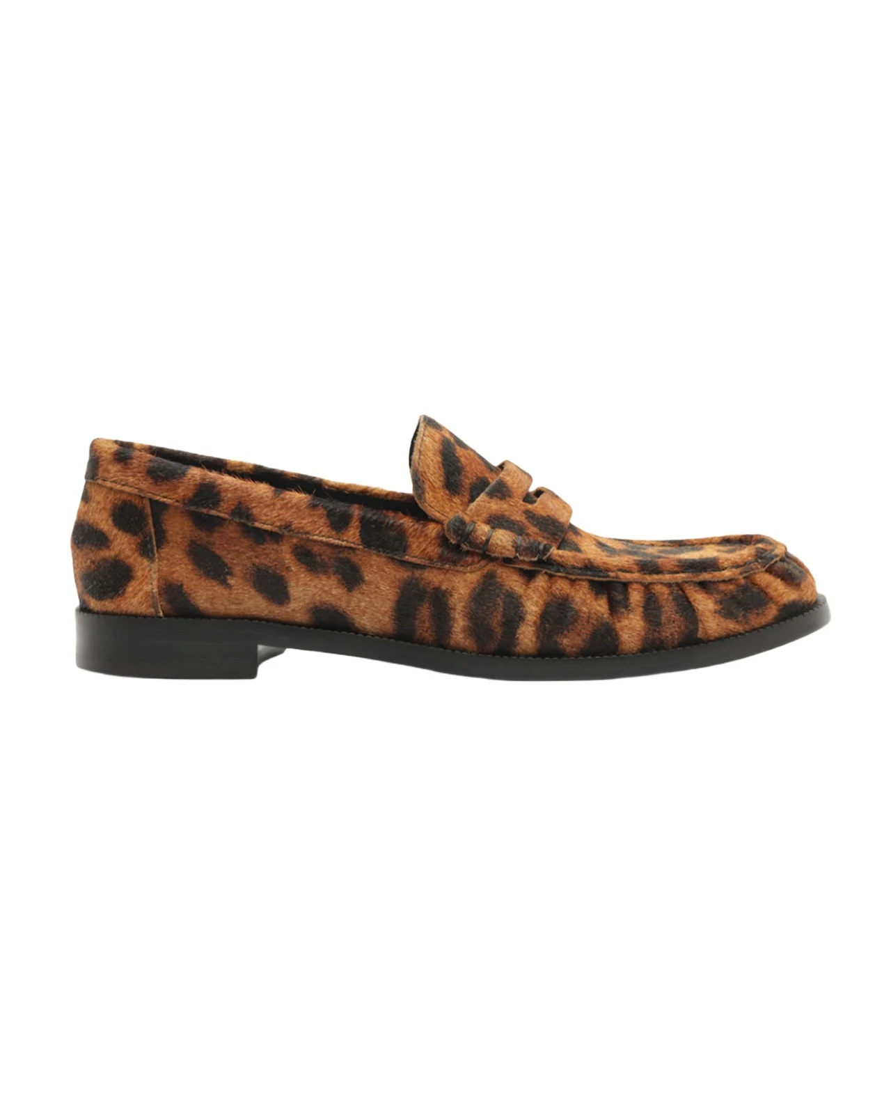 Tyche Leopard Calf Hair Penny Loafers Tyche Leopard Calf Hair Penny Loafers