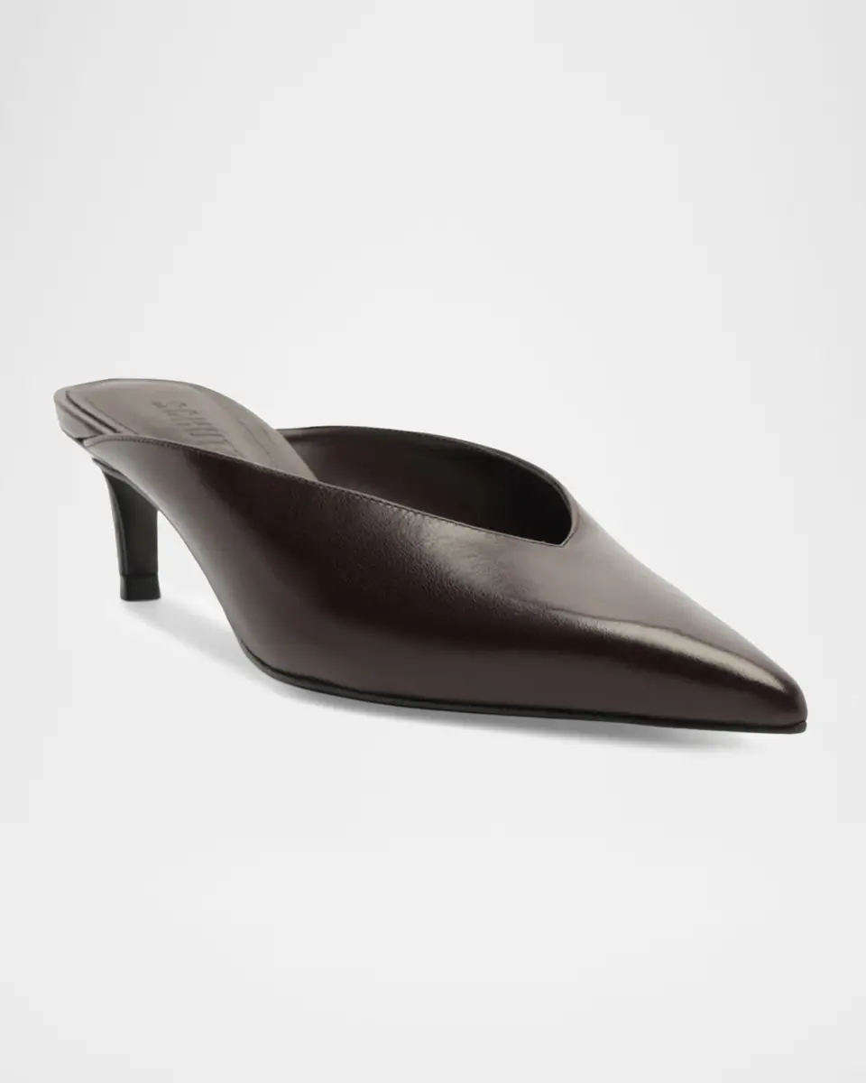 Schutz 55mm Loren Leather Mule Pumps | Thumbnail 2
