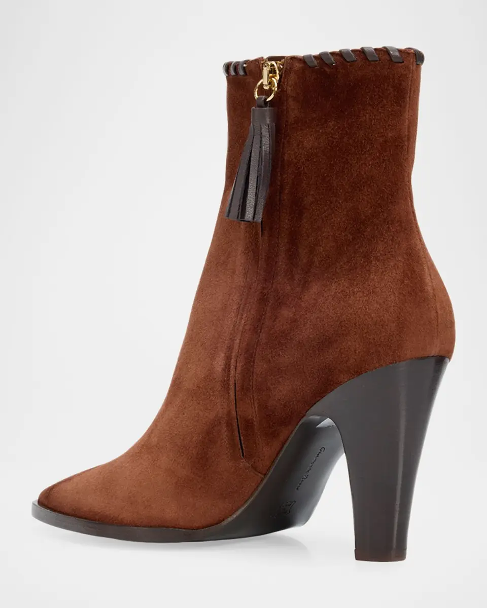 Gianvito Rossi Zaira 85mm Suede & Leather Ankle Boots | Thumbnail 3 Gianvito Rossi Zaira 85mm Suede & Leather Ankle Boots | Thumbnail 3