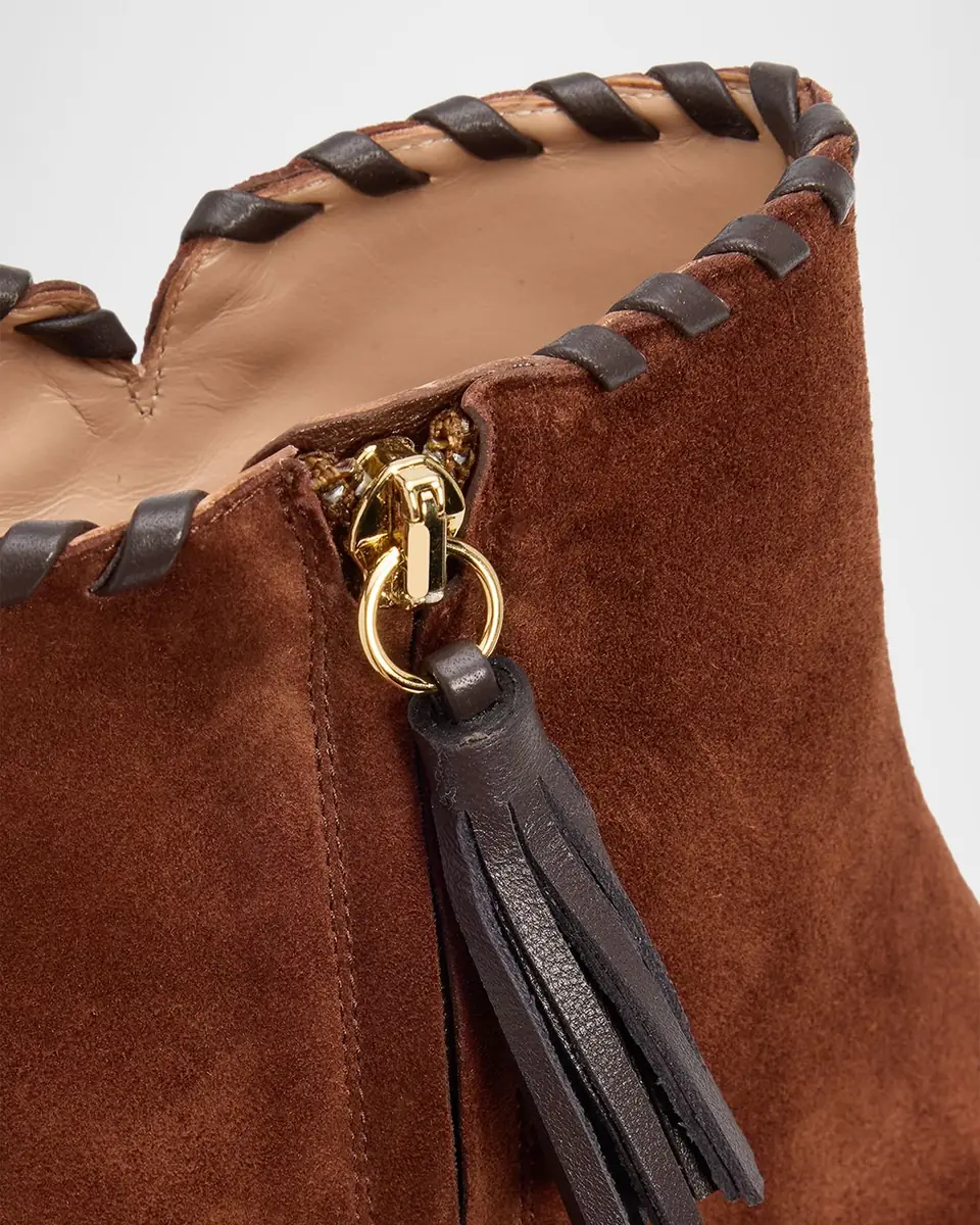Gianvito Rossi Zaira 85mm Suede & Leather Ankle Boots | Thumbnail 4 Gianvito Rossi Zaira 85mm Suede & Leather Ankle Boots | Thumbnail 4