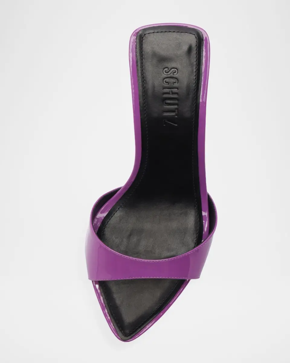 Schutz 75mm Elodie Patent Leather Mules | Thumbnail 4 Schutz 75mm Elodie Patent Leather Mules | Thumbnail 4