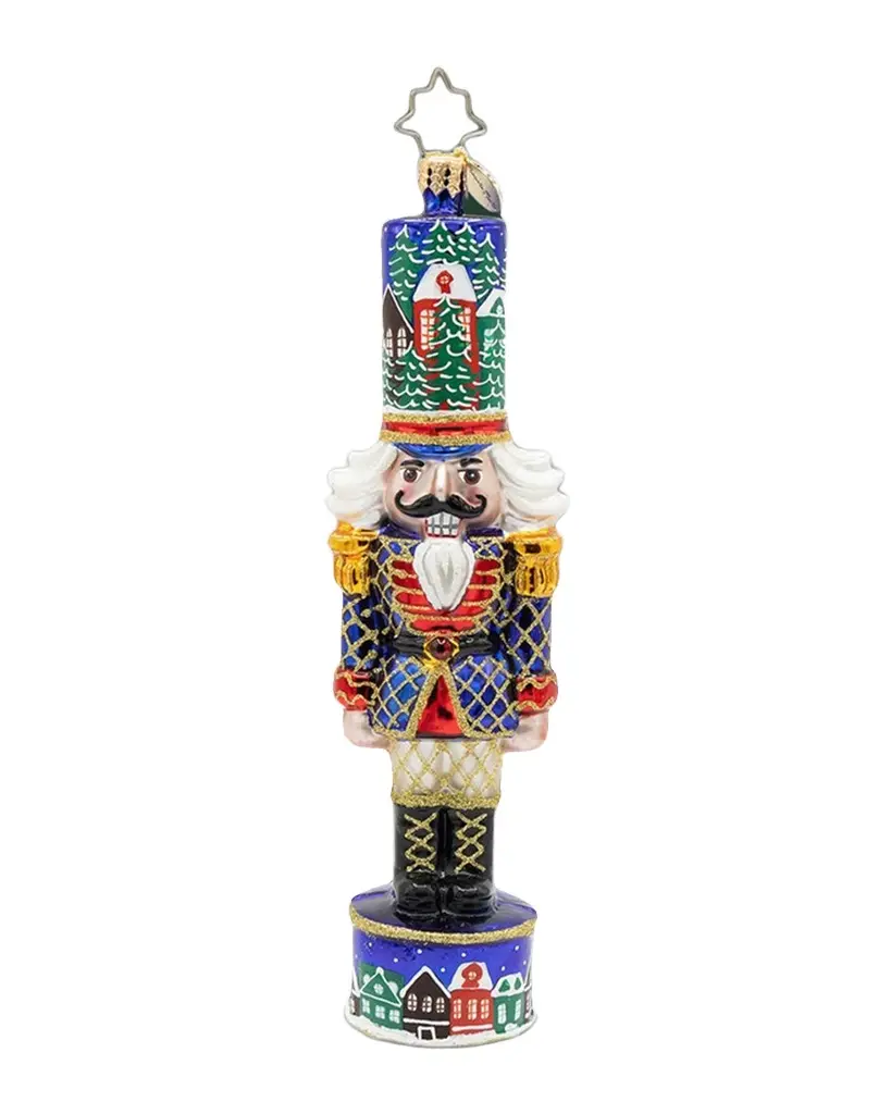 Christopher Radko Christmas Sentinel Nutcracker Christmas Ornament | Image 1 Christopher Radko Christmas Sentinel Nutcracker Christmas Ornament | Image 1