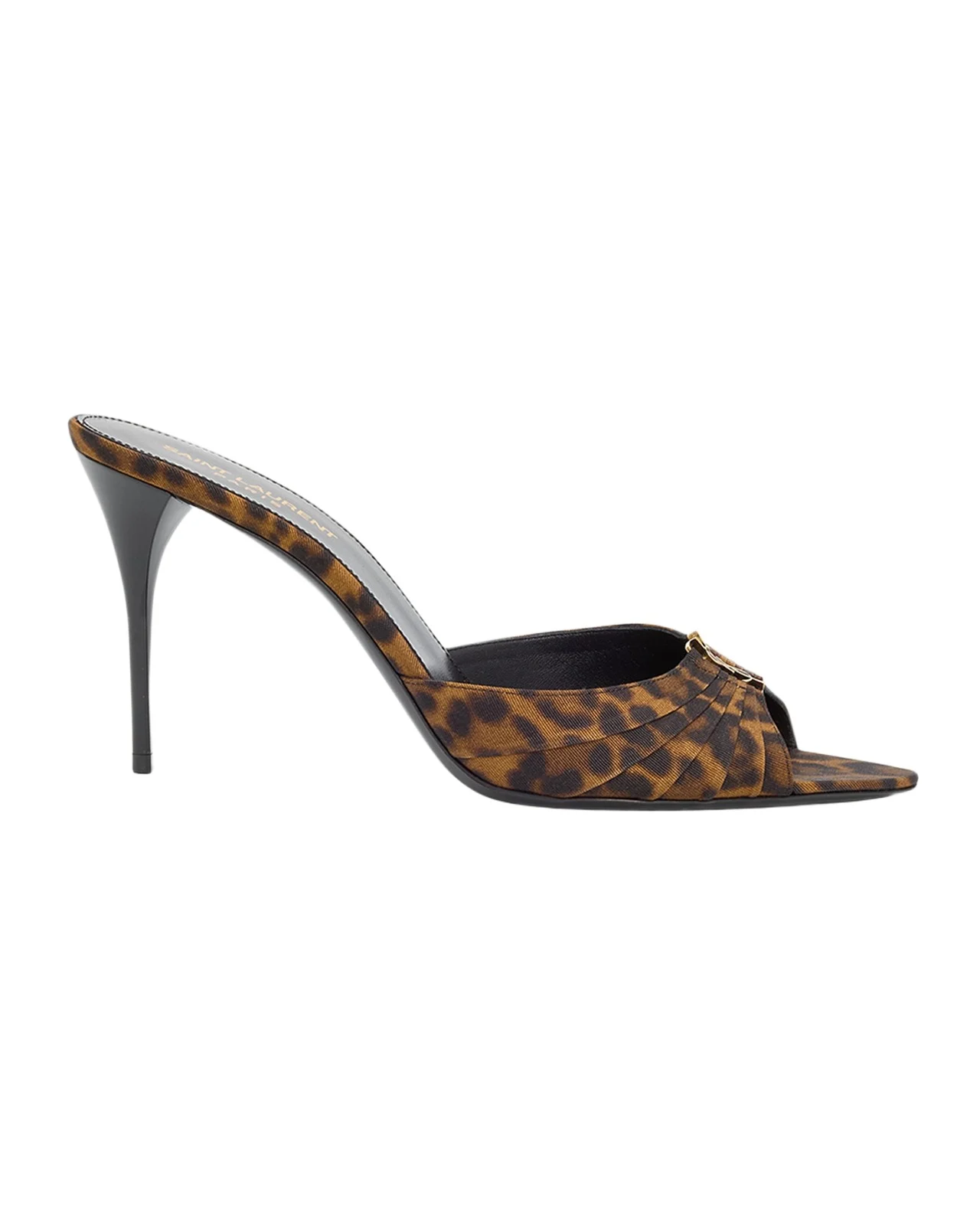 90mm Leopard Grosgrain Mule Pumps 90mm Leopard Grosgrain Mule Pumps