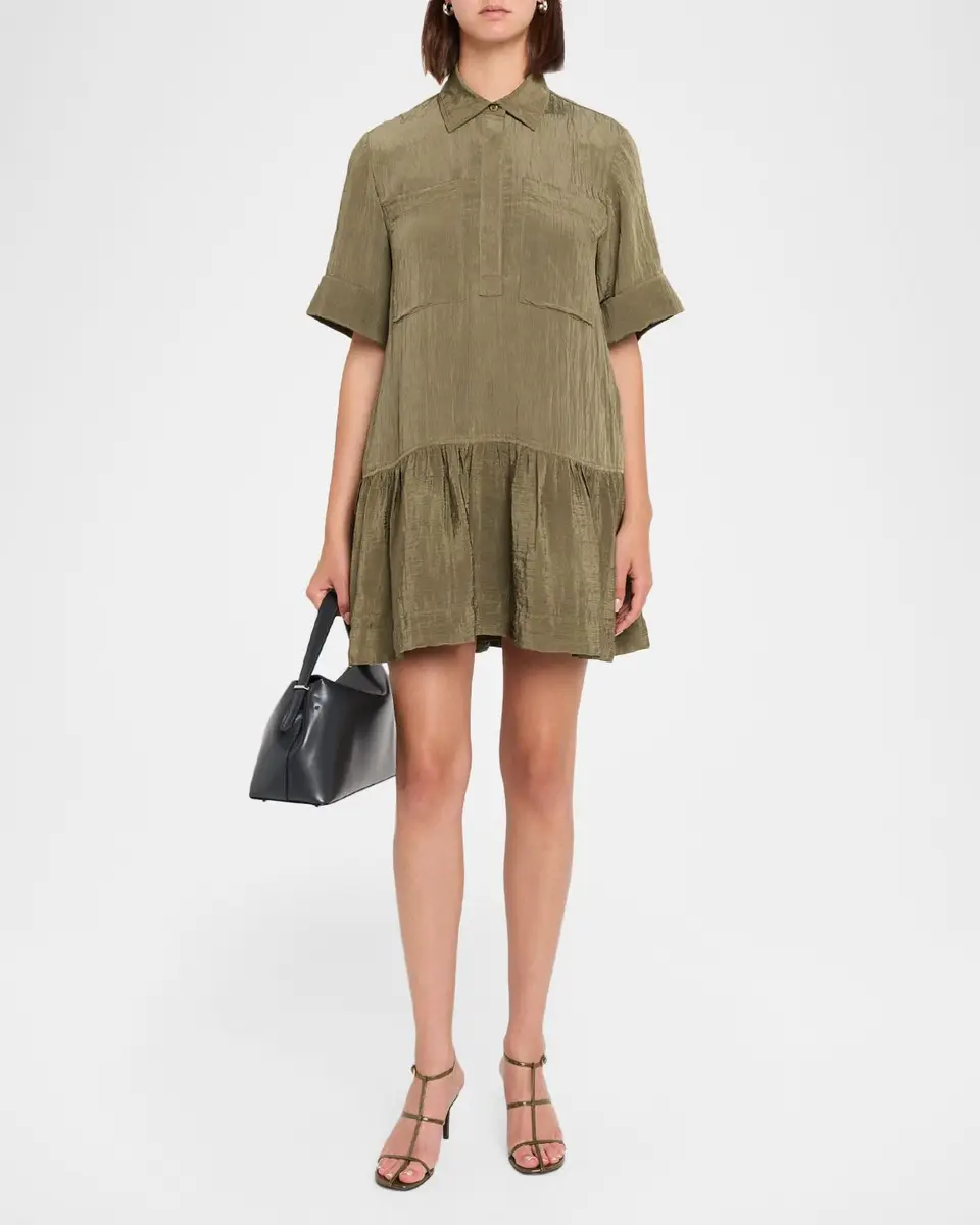 Simkhai Cris Short-Sleeve Shirtdress | Thumbnail 2